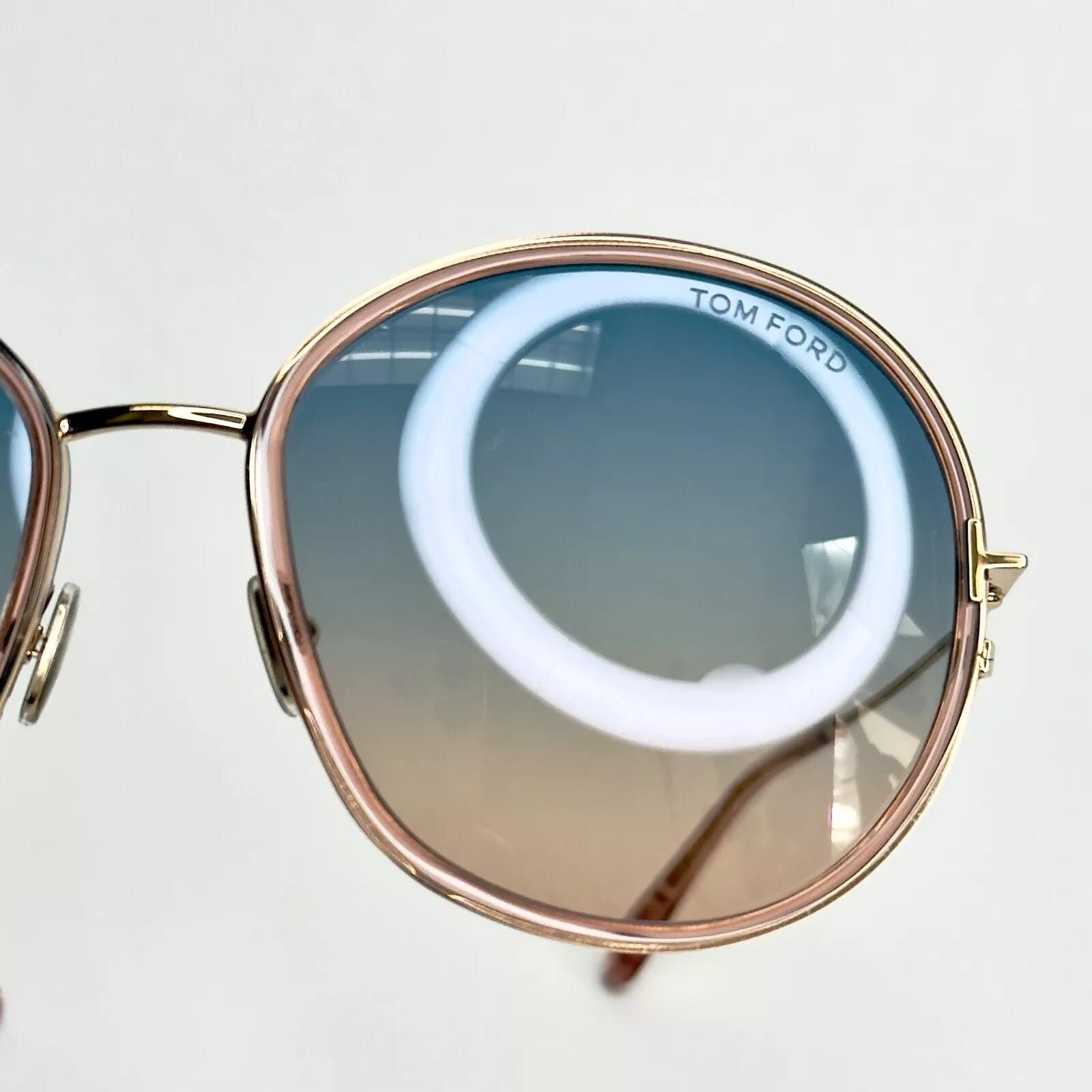 Tom Ford TOM FORD HUNTER 02 TF0946 72W Pink Blue Round Sunglasses 946 Size ONE SIZE - 11 Thumbnail