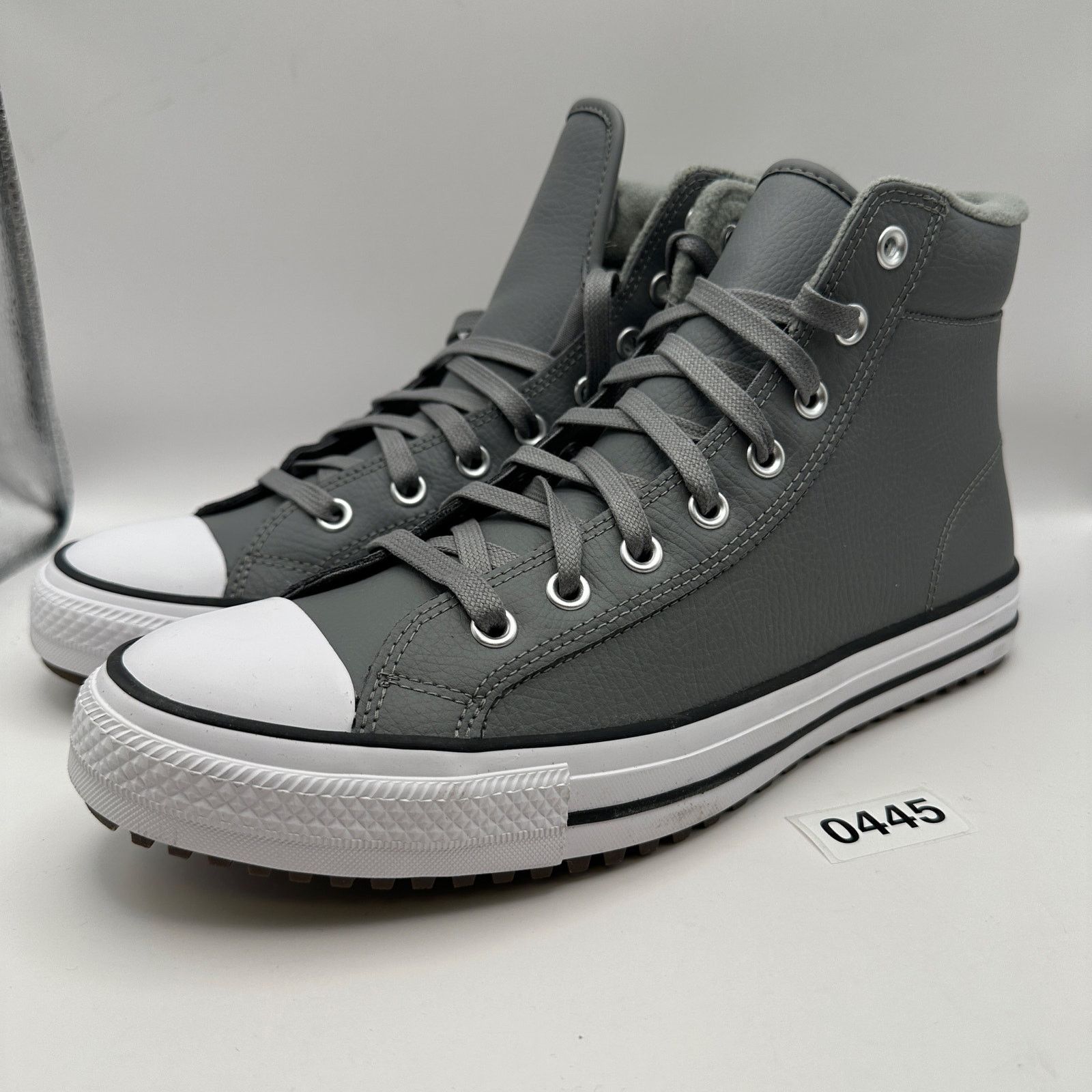 Converse CONVERSE Mens' 11 All Star Hi Top Leather Gray Winterized Size US 11 / EU 44 - 1 Thumbnail