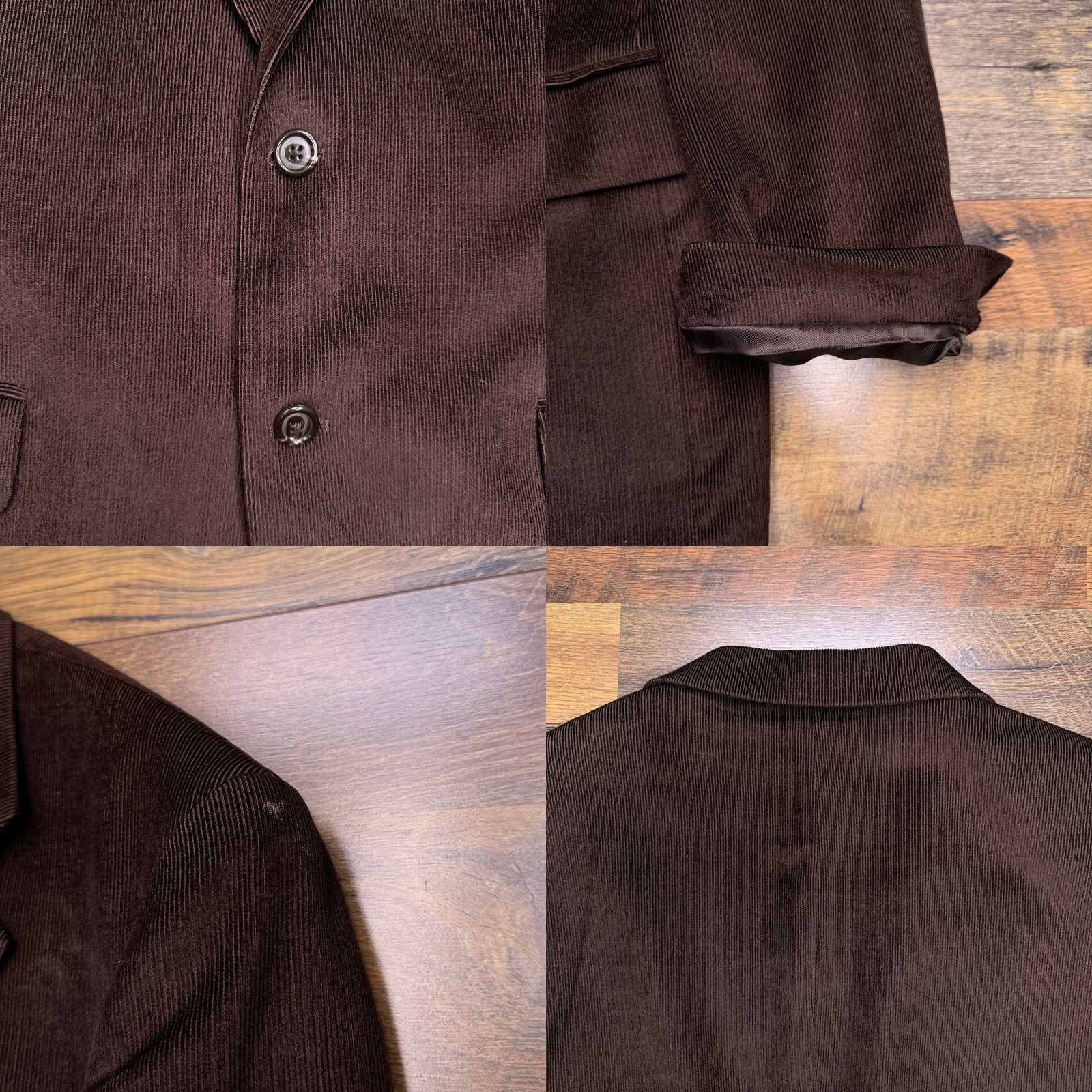 Jos. A. Bank Jos A Bank Corduroy Sport Coat Mens 41R Brown Blazer Size 42R - 8 Thumbnail