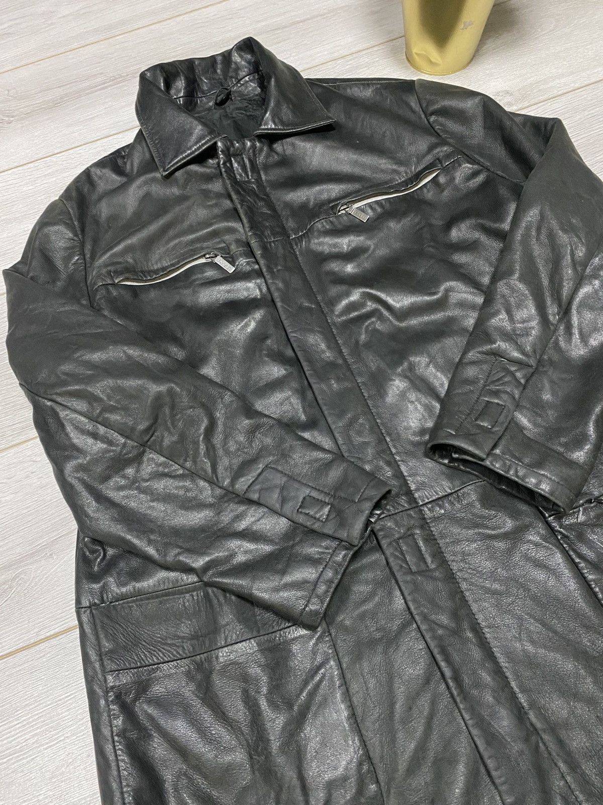 Versace Jeans Couture Versace RARE vintage leather jacket reflective Size US XL / EU 56 / 4 - 7 Thumbnail