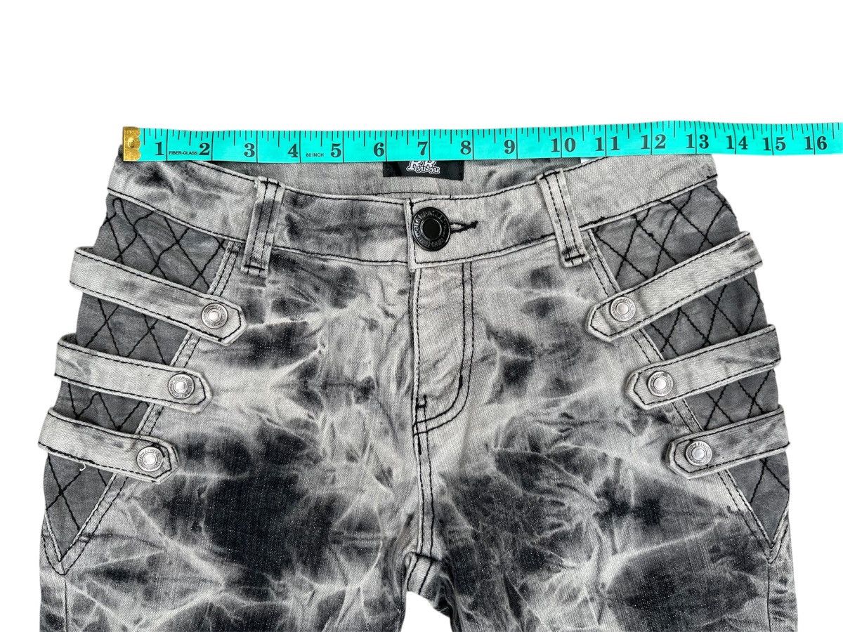 Hysteric Glamour RHU Punk Bondage Acid Wash Scretchable Slim Jeans Size US 26 / EU 42 - 15 Thumbnail
