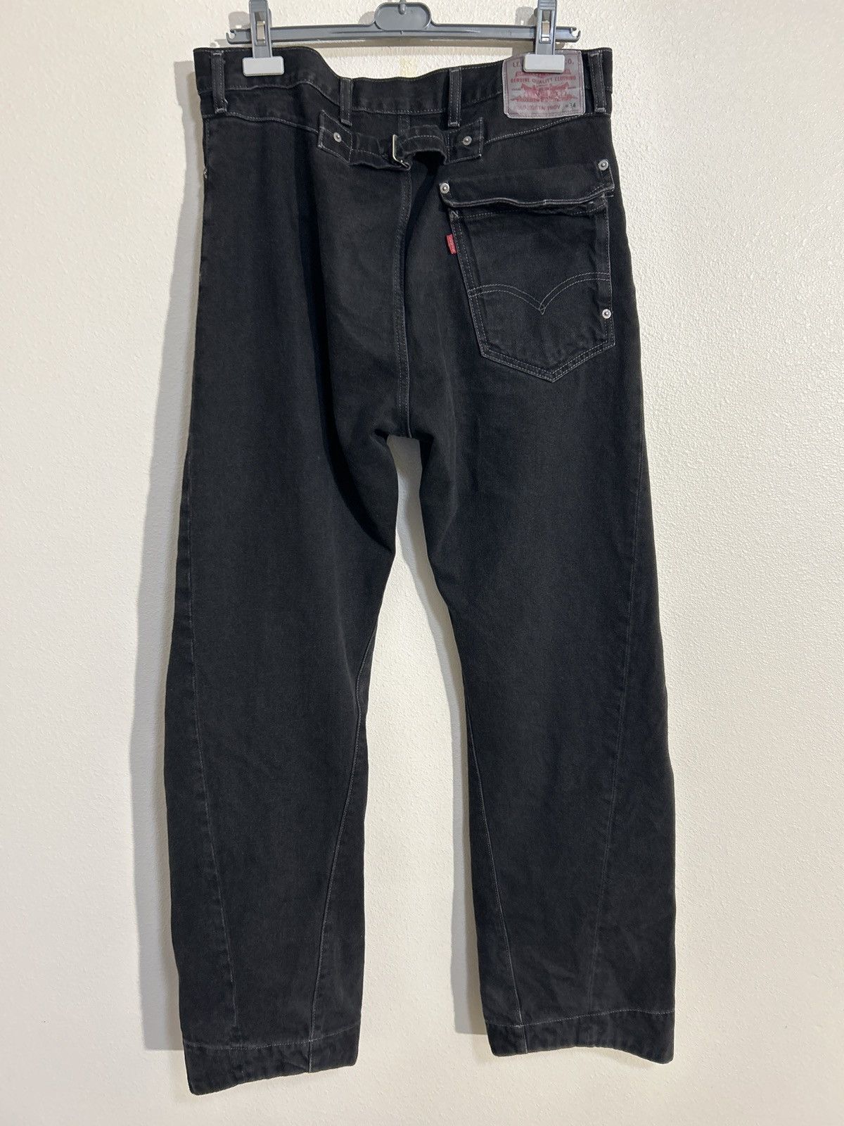 Kiko Kostadinov × Levi's Kiko Kostadinov x Levi's Articulated Knee Black Denim 34x31 Size US 34 / EU 50 - 2 Thumbnail