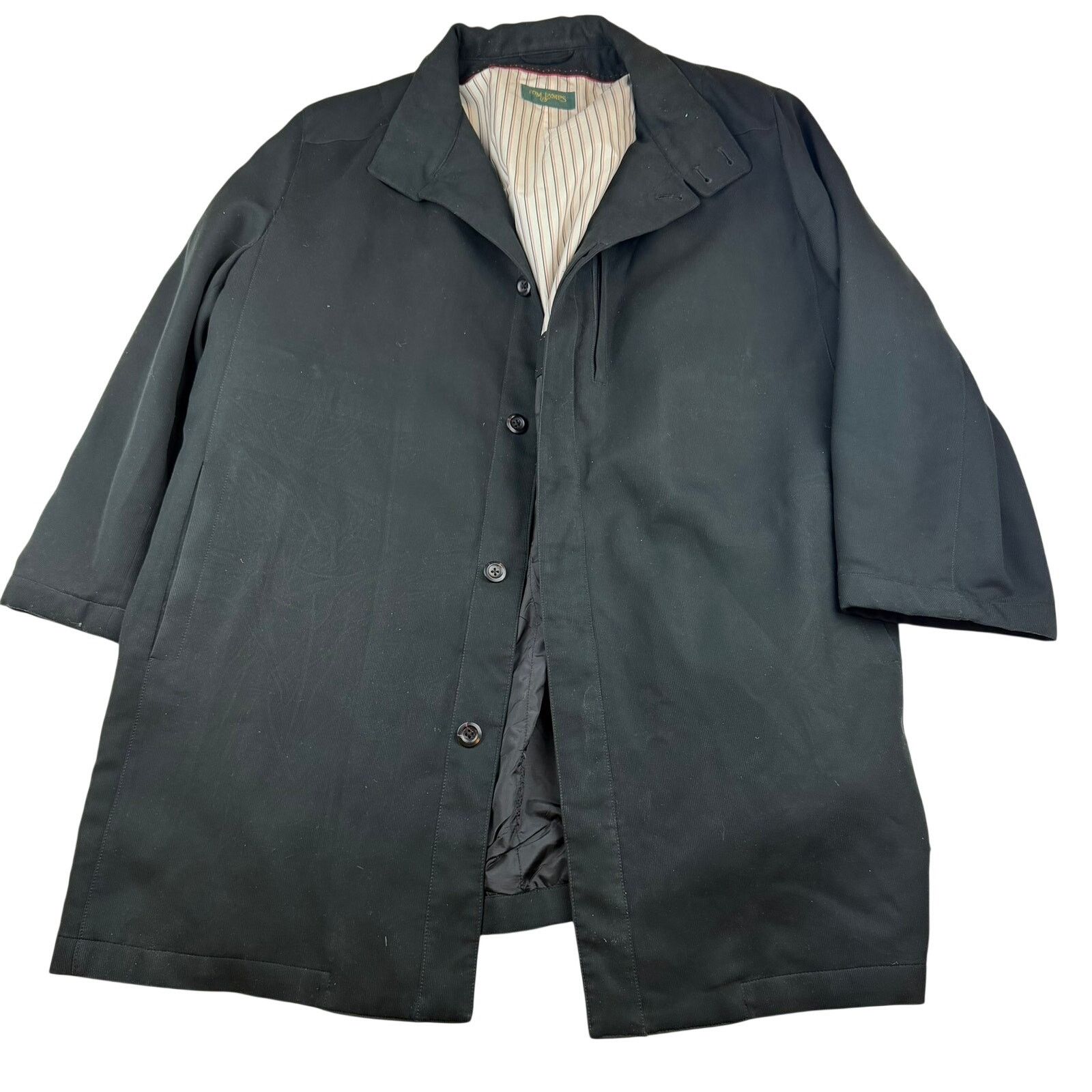 Tom James Tom James Black Overcoat Trench Coat XXL Size US XXL / EU 58 / 5 - 1 Thumbnail