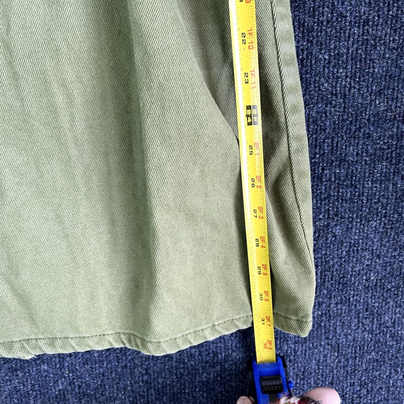Urban Outfitters Urban Outfitters Dress Womens 6 Green Button Front Denim Mini Pinafore Overall Shirt Womens 6 Green Dress Short Vintage? Size 28" / US 6 / IT 42 - 7 Thumbnail