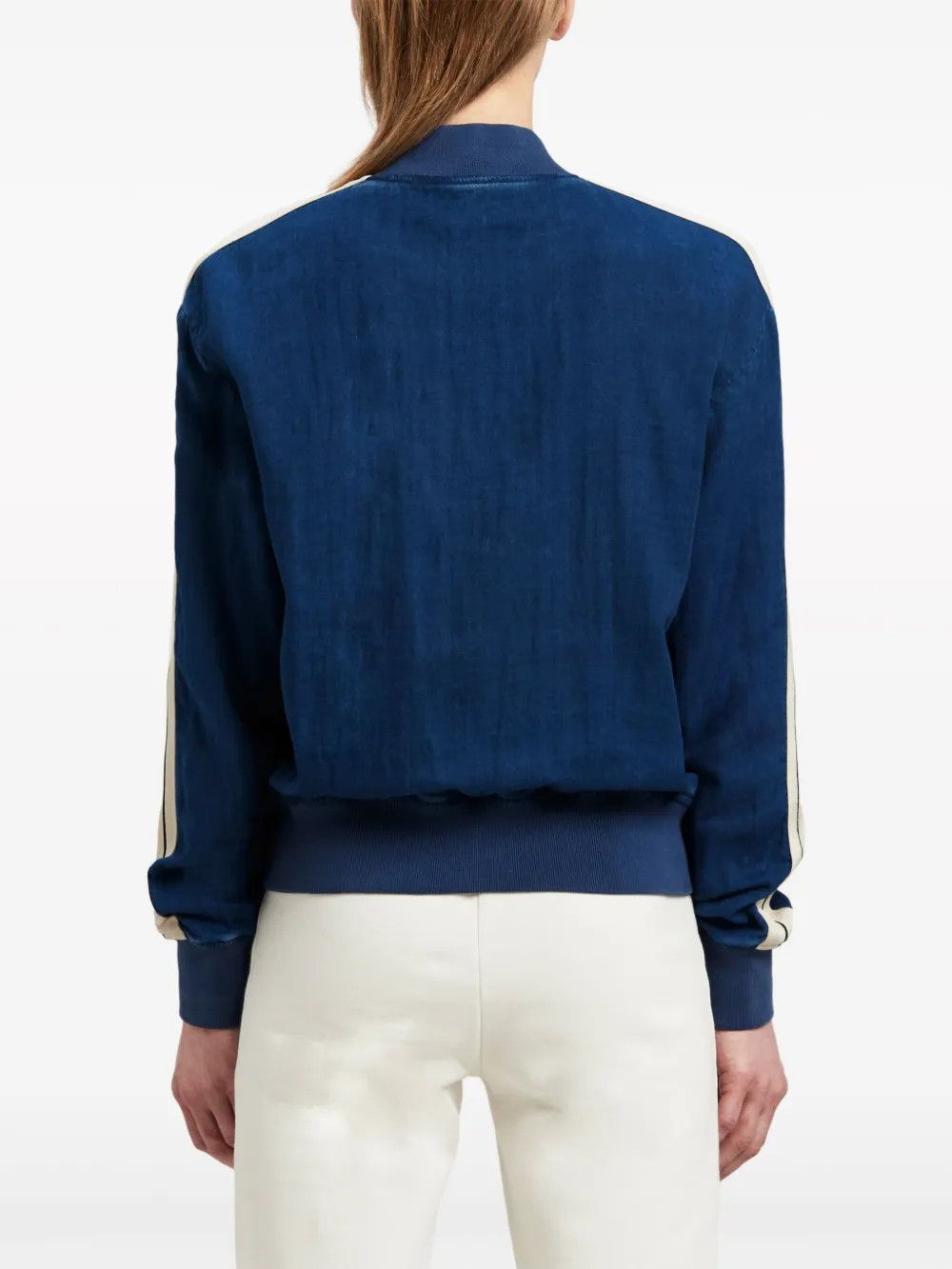Palm Angels o1y1125 Bomber Jacket in Blue/White Size S / US 4 / IT 40 - 5 Thumbnail