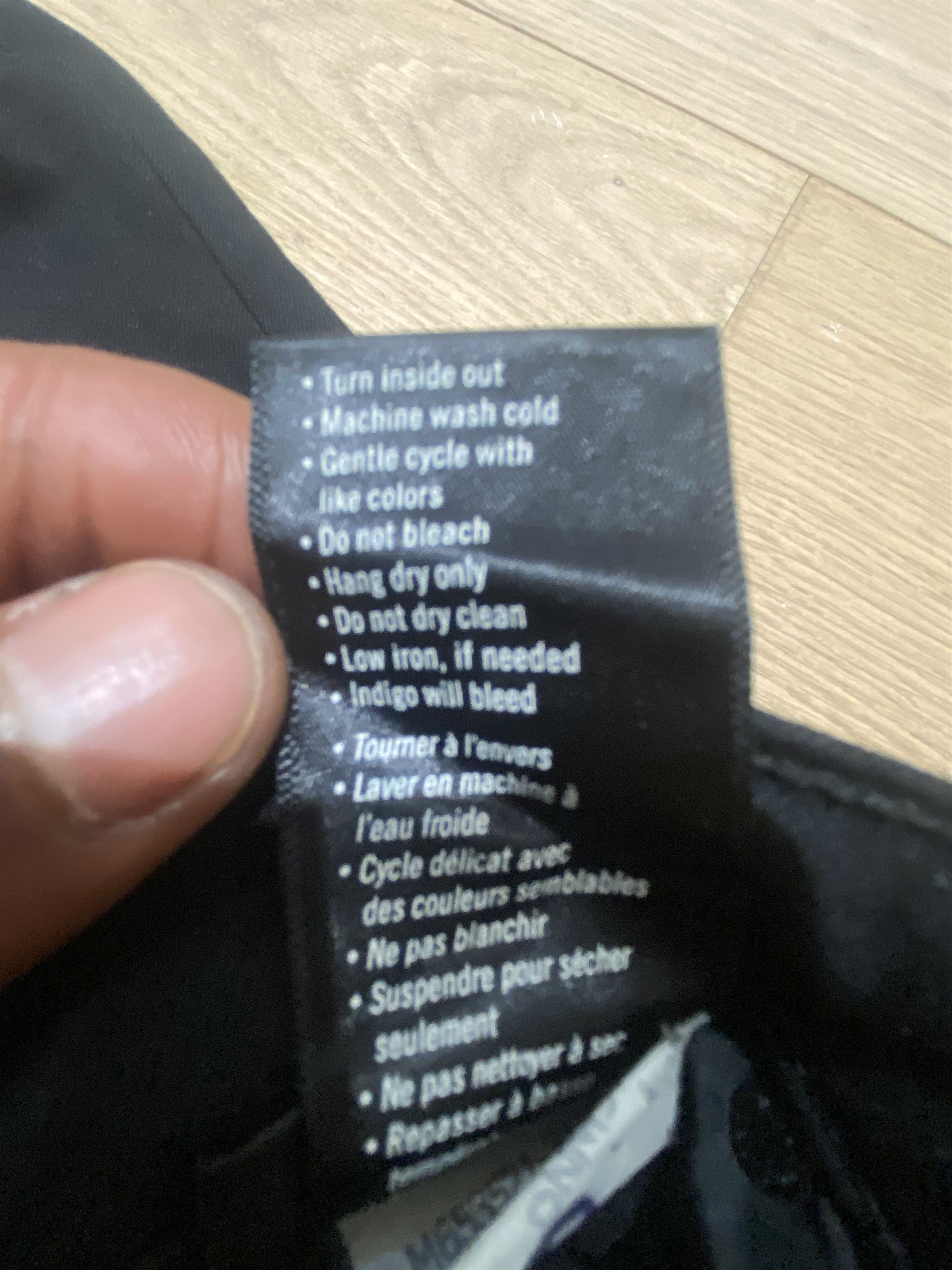 Paige Transcend Lennox 32” Slim Jean ‘Black Shadow’ Size US 32 / EU 48 - 9 Thumbnail