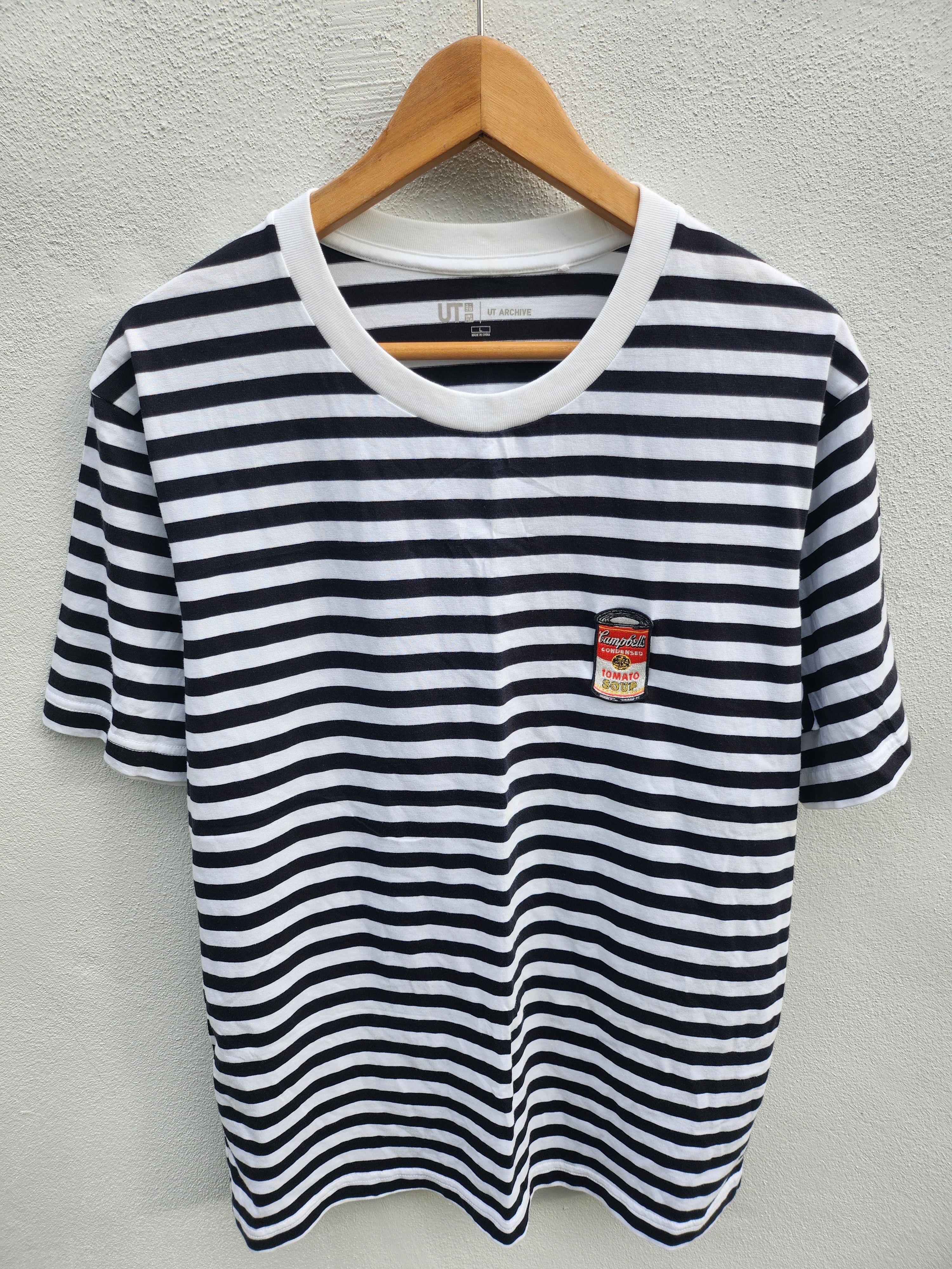 Japanese Brand 💥 Andy Warhol Campbell Stripes Collection Masterpiece Tee Size US L / EU 52-54 / 3 - 2 Thumbnail