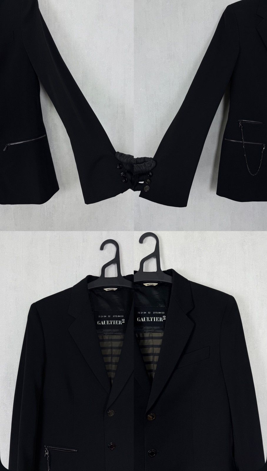 Jean Paul Gaultier Jean Paul Gaultier Gaultier2 Women’s Wool Suit Size I42 Size M / US 6-8 / IT 42-44 - 12 Thumbnail