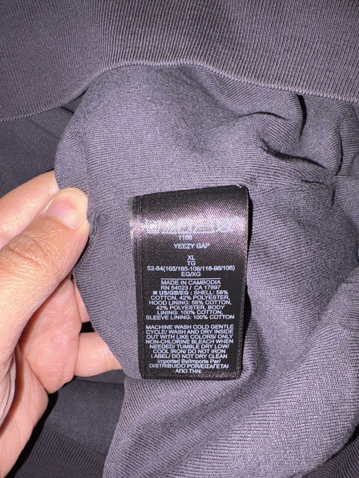 Balenciaga × Gap × Yeezy Gap Hoodie Size US XL / EU 56 / 4 - 5 Thumbnail