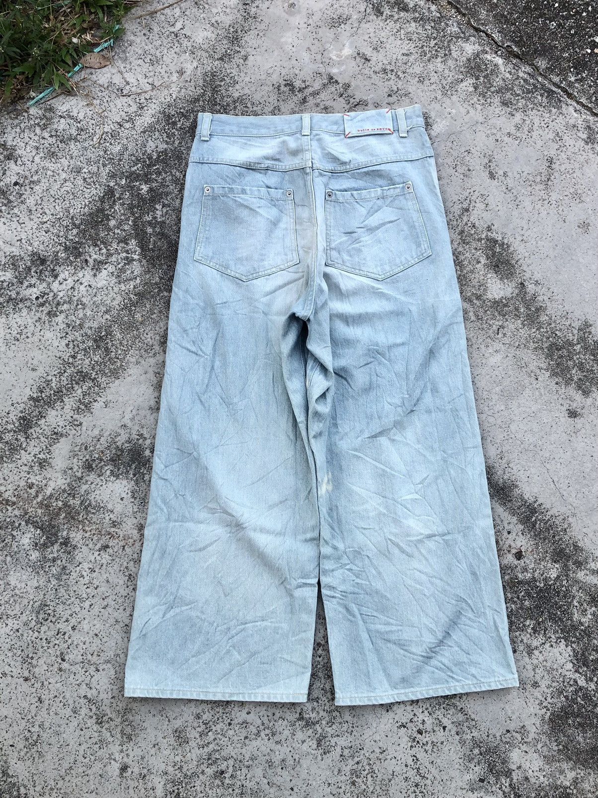 Hypebeast BAGGY⚡️⚡️BLEACH SELVEDGE DENIM Size US 28 / EU 44 - 5 Thumbnail