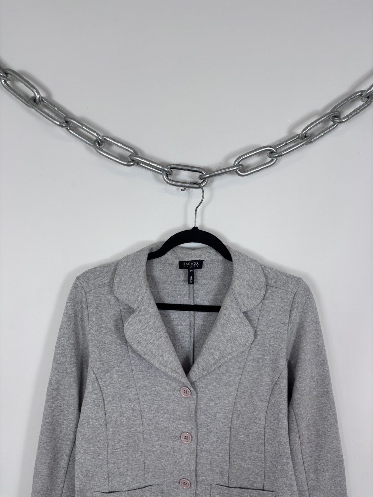 Escada Sport Escada Sport Women’s Grey 3-Buttons Blazer Jacket Size S / US 4 / IT 40 - 2 Thumbnail