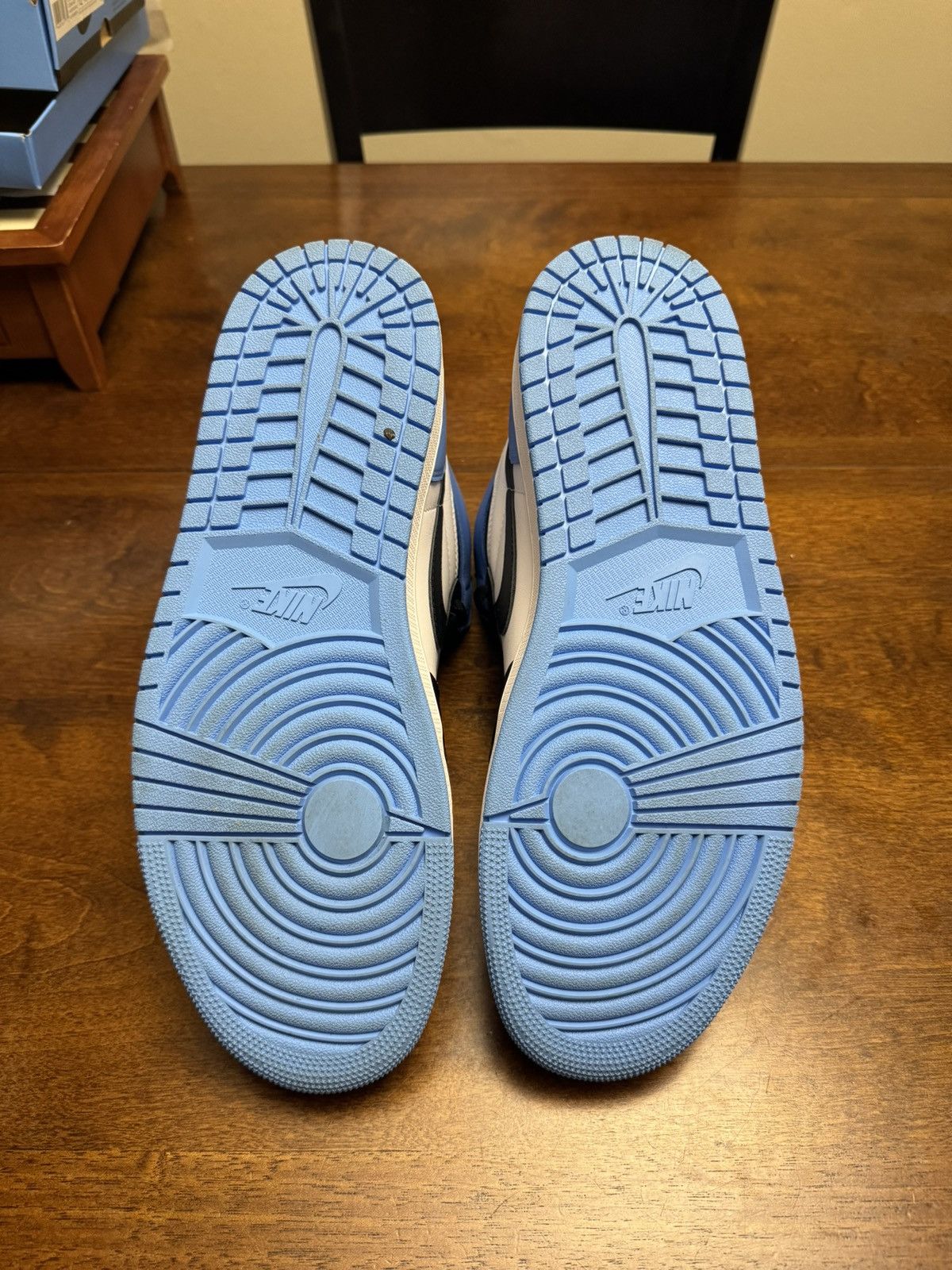 Jordan Brand × Nike Air Jordan 1 Retro High OG “UNC Toe” Size US 12 / EU 45 - 5 Thumbnail