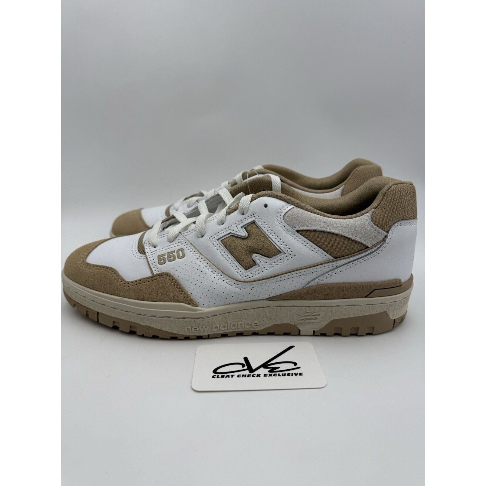 New Balance New Balance 550 White And Beige Mens Size 11.5 Size US 11.5 / EU 44-45 - 3 Thumbnail