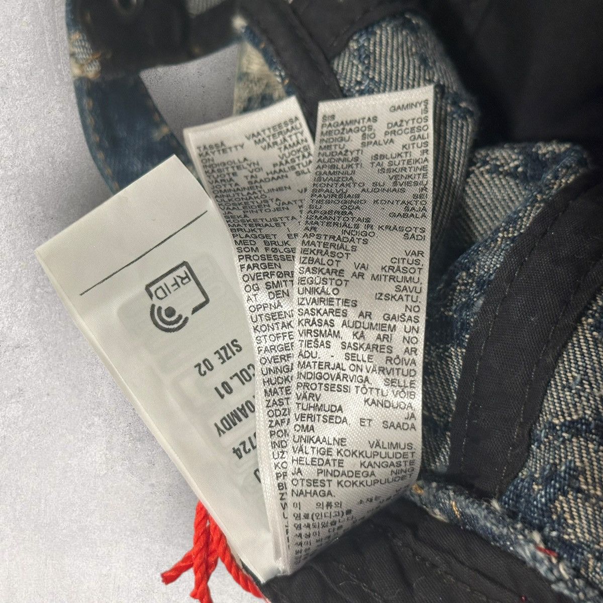 Diesel Diesel Library Distressed Cap Size ONE SIZE - 12 Thumbnail