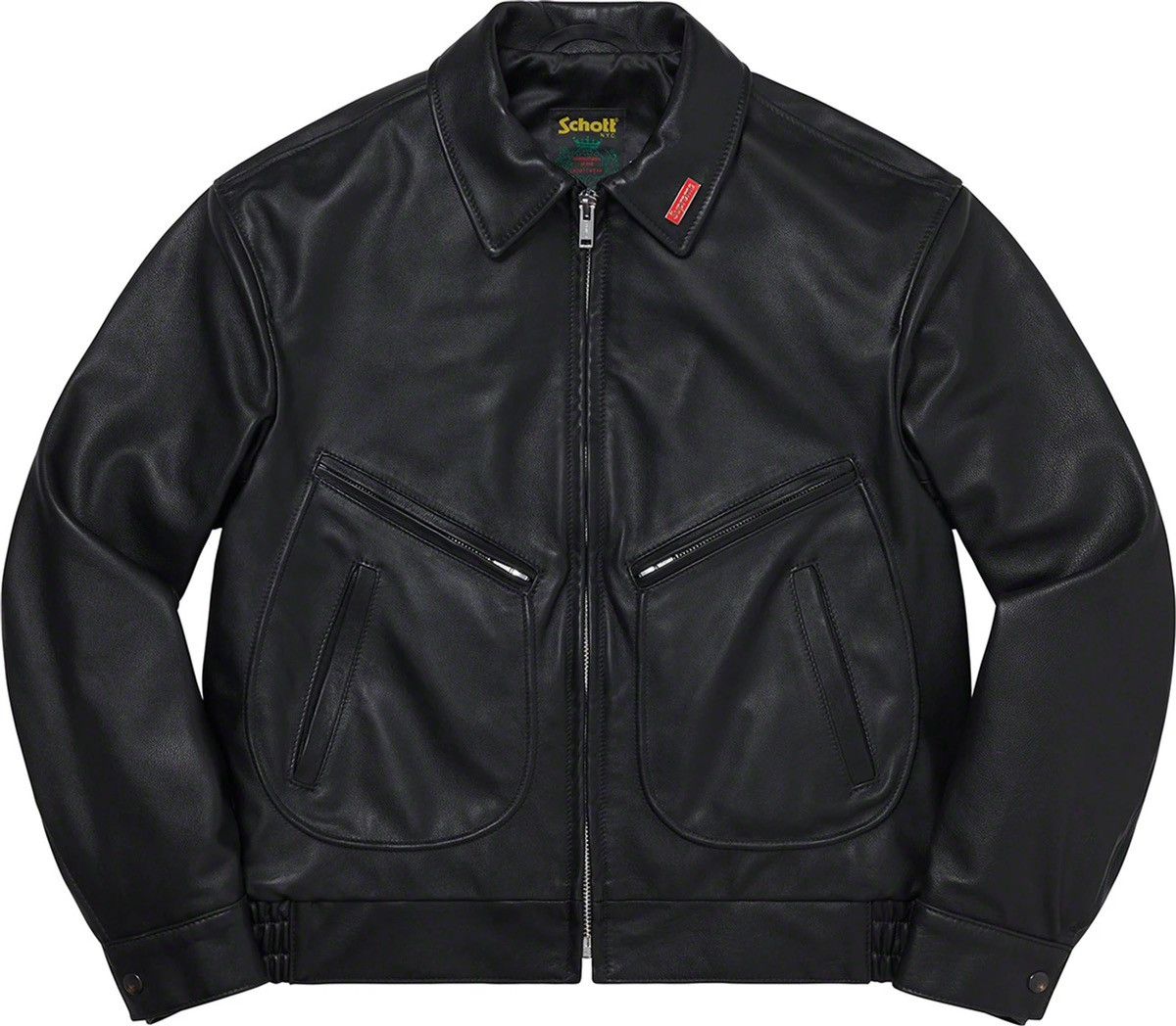 Supreme Last Drop Supreme/Schott Leather Work Jacket | Grailed