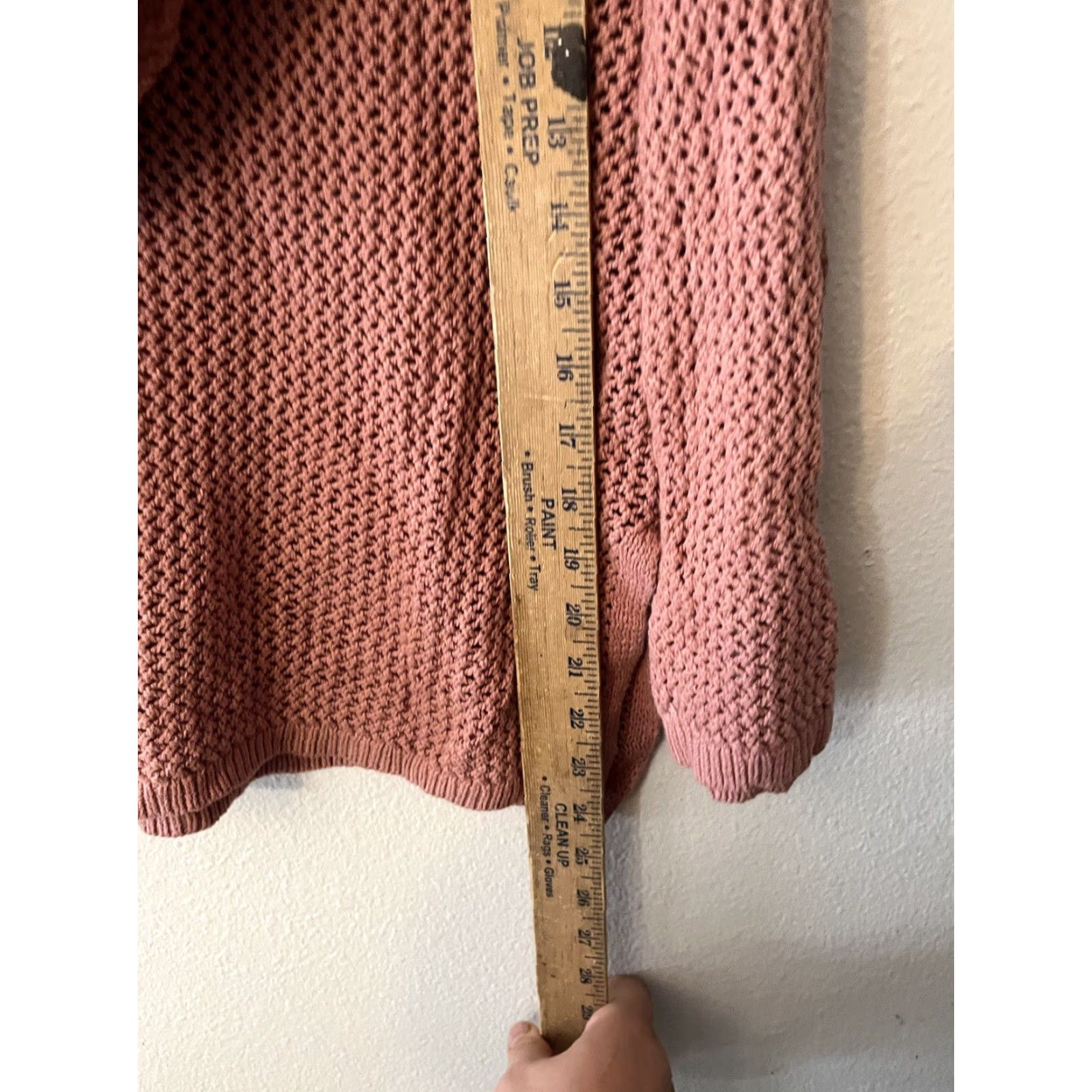 Vintage ROXY Hoodie Pullover Open-Knit Sweater XS Pink Women Bohemian Cozy Beachy 90s? Size XS / US 0-2 / IT 36-38 - 4 Thumbnail