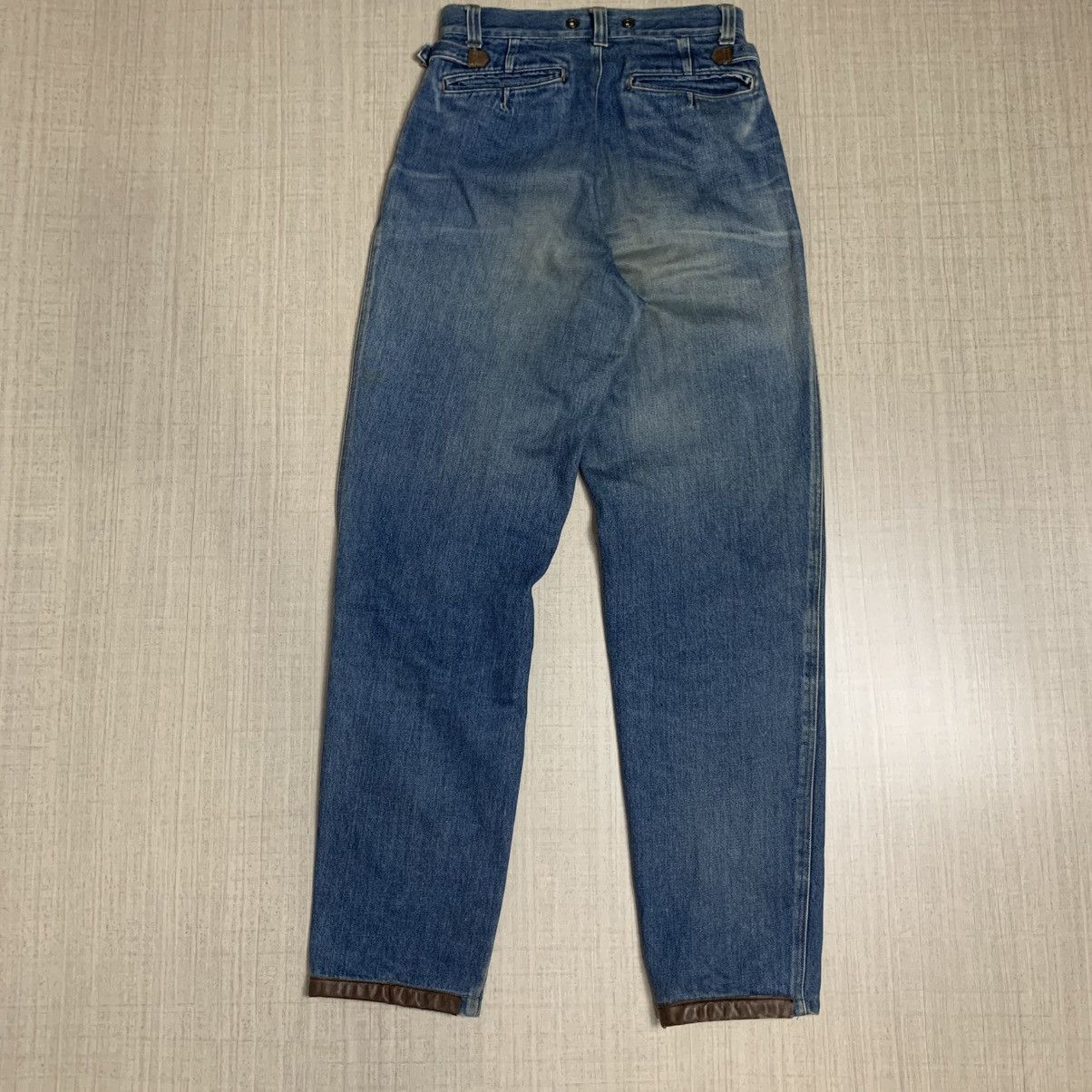 Boneville vintage massimo osti cp company boneville denim leather jean Size US 28 / EU 44 - 3 Thumbnail