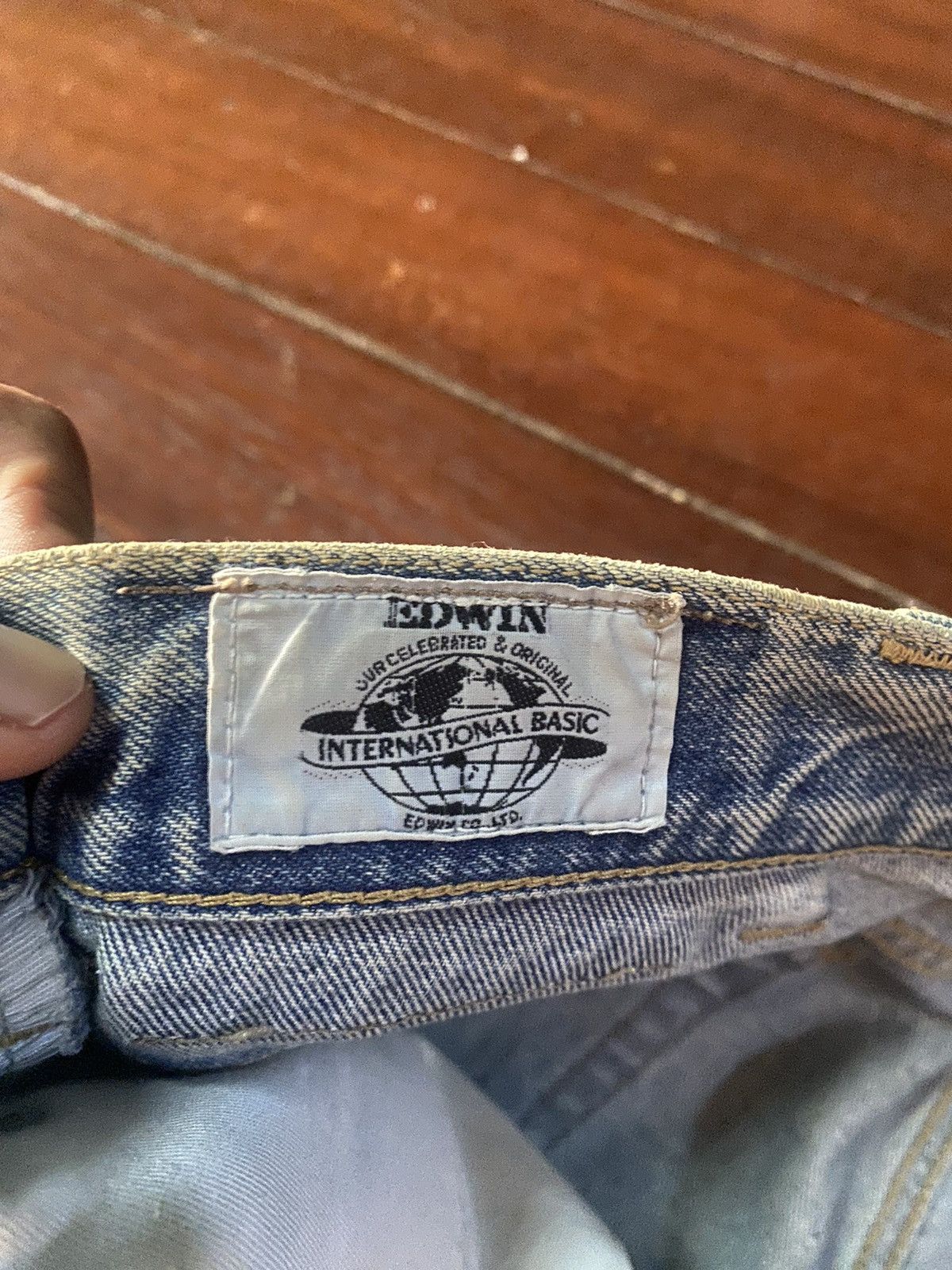 Edwin × Vintage FIRE 🔥 VINTAGE EDWIN INTERNATIONAL distressed faded mud wash Size US 36 / EU 52 - 17 Thumbnail