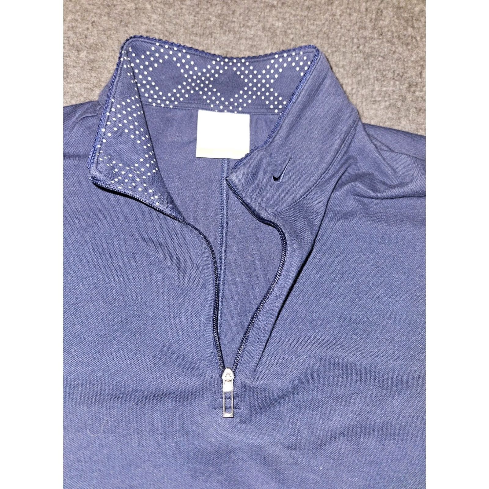 Nike Nike Golf 1/4 Zip Pullover Women's XL Blue Short Sleeve Logo Activewear Size XL / US 12-14 / IT 48-50 - 5 Thumbnail