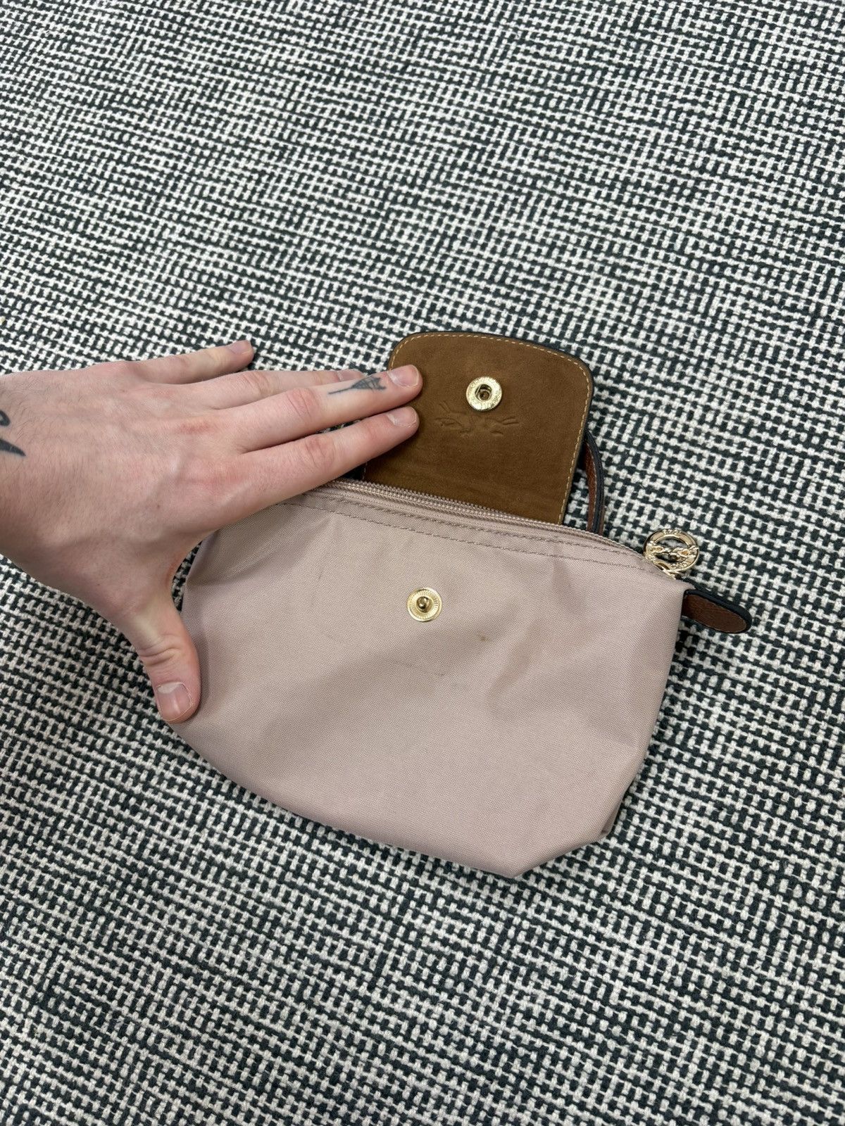 Longchamp Longchamp mini clutch bag pouch + strap luxury hype Size ONE SIZE - 3 Thumbnail