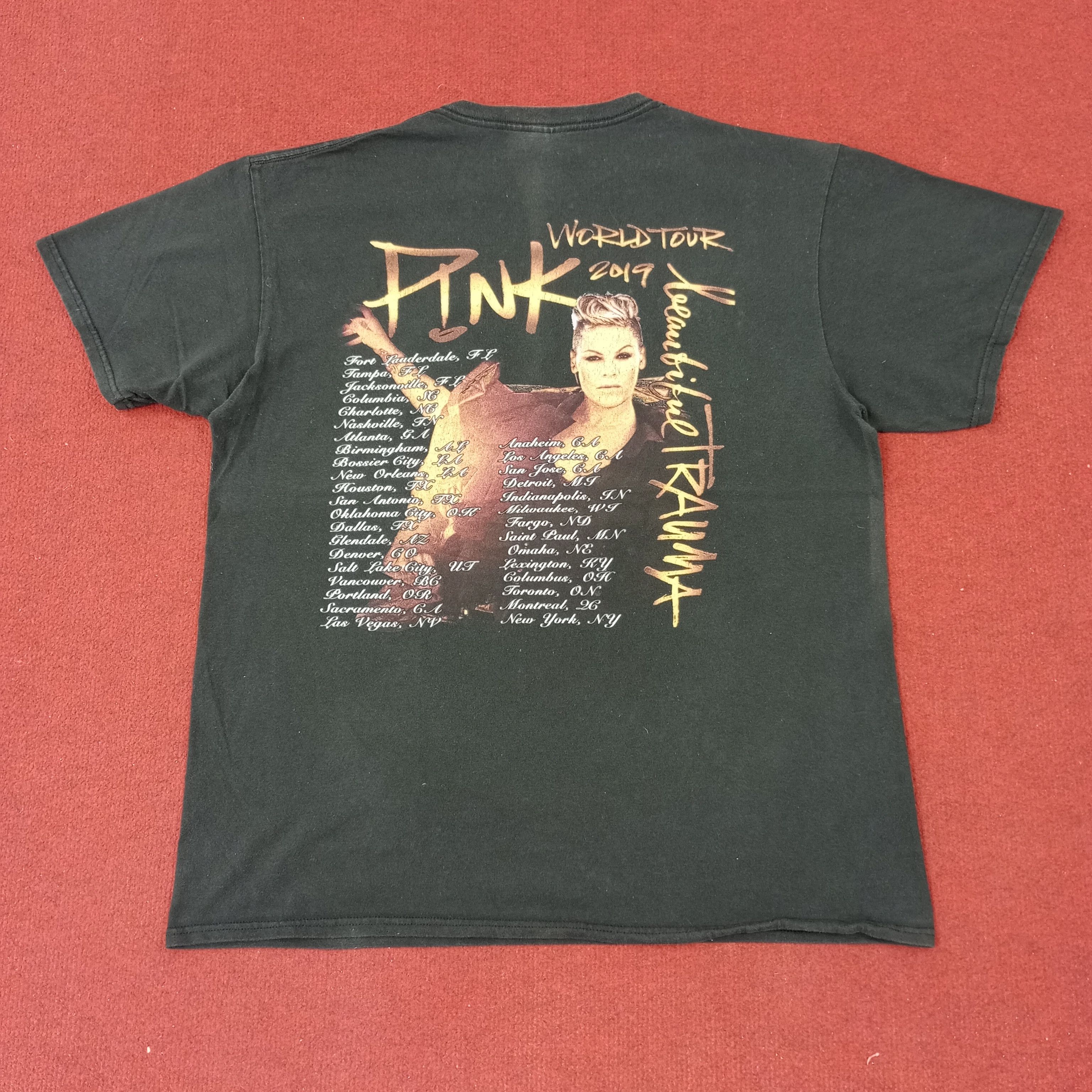 Band Tees × Vintage Pink Rock Music Singer World Tour Tshirt Size US L / EU 52-54 / 3 - 3 Thumbnail
