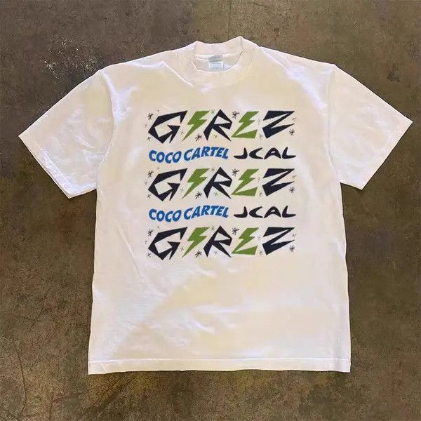 Japanese Brand Kihara x Kino White Loose Graffiti Short Sleeve T-Shirt Size US M / EU 48-50 / 2 - 3 Thumbnail