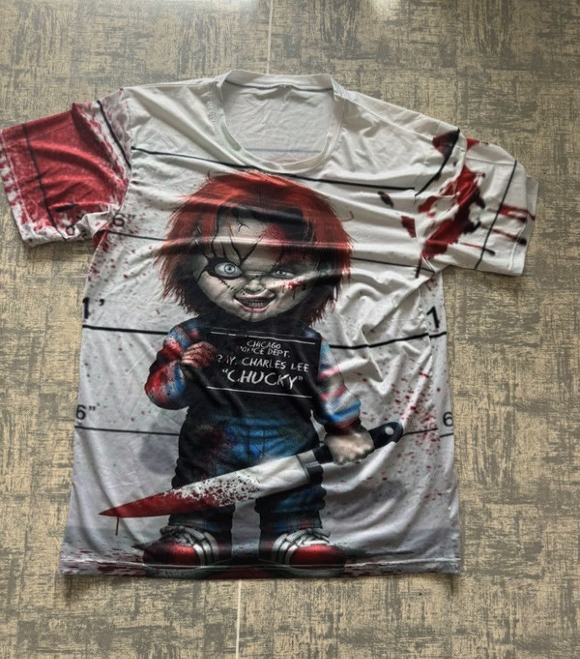 Band Tees × Expert Horror × Vintage Vintage Y2K Chucky Play Face Scream Dead Creepy Horror Tee Size US L / EU 52-54 / 3 - 1 Thumbnail