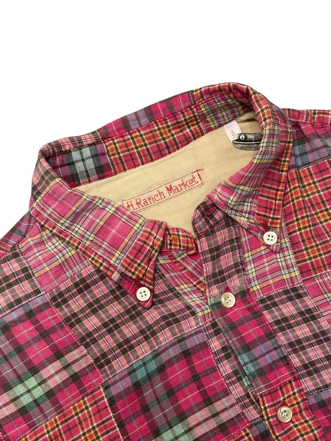 Japanese Brand Hr market blue blue japan Madras patchwork pattern Size US M / EU 48-50 / 2 - 5 Thumbnail