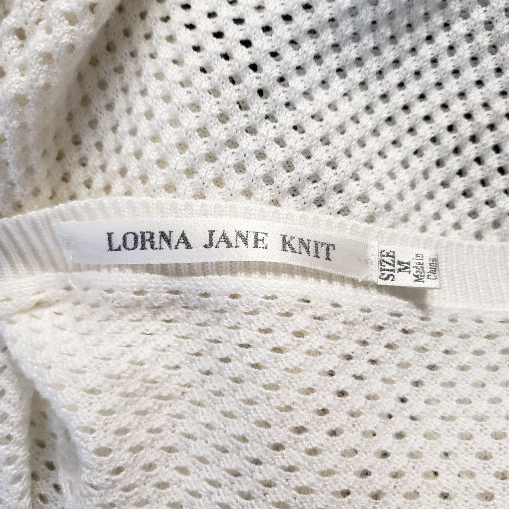 Vintage Lorna Jane Womens Open Knit Sweater Sz Medium White Long Sleeve Size M / US 6-8 / IT 42-44 - 6 Thumbnail