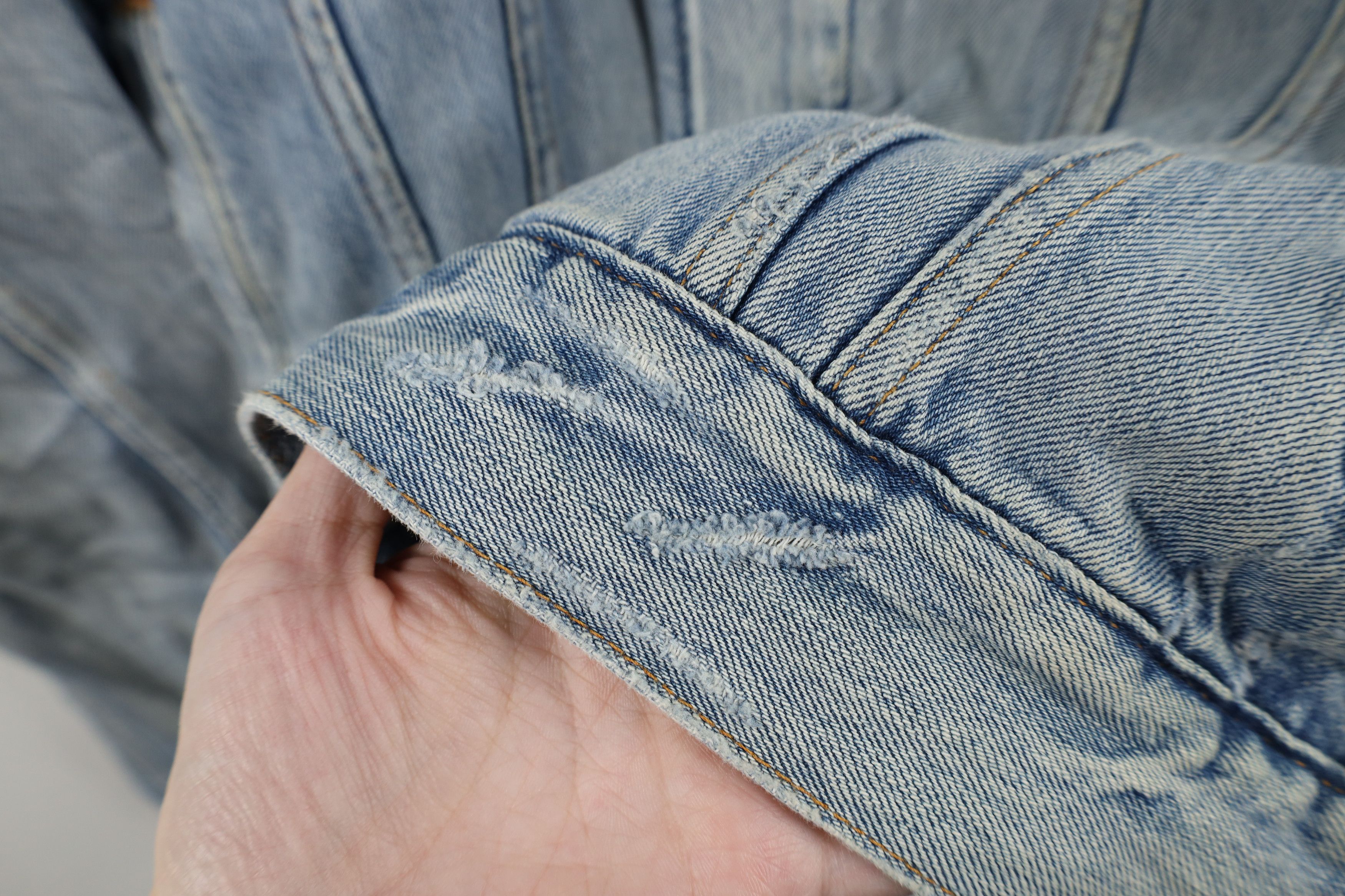 Ralph Lauren Vintage Ralph Lauren Spell Out Denim Jean Trucker Jacket Size US L / EU 52-54 / 3 - 6 Thumbnail