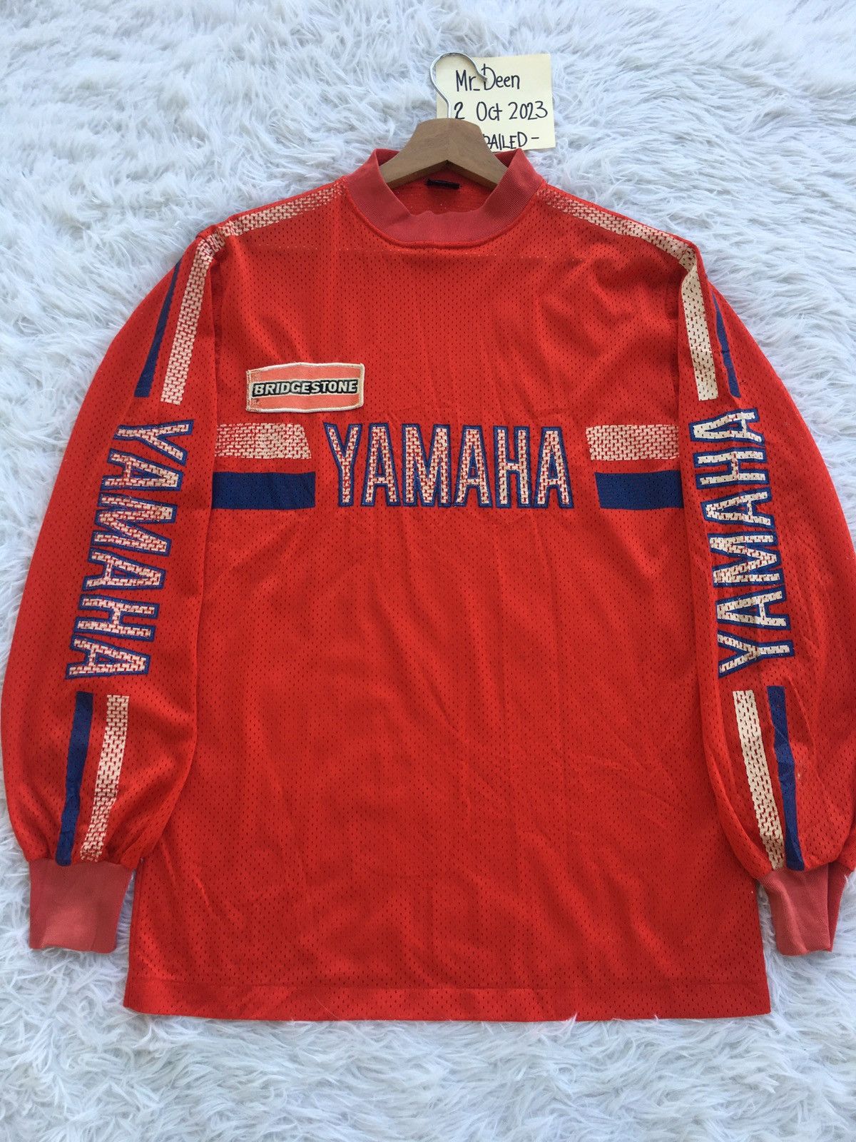 Vintage Rare Vintage Yamaha Bridgestone Longsleeve Jersey Size US L / EU 52-54 / 3 - 4 Thumbnail
