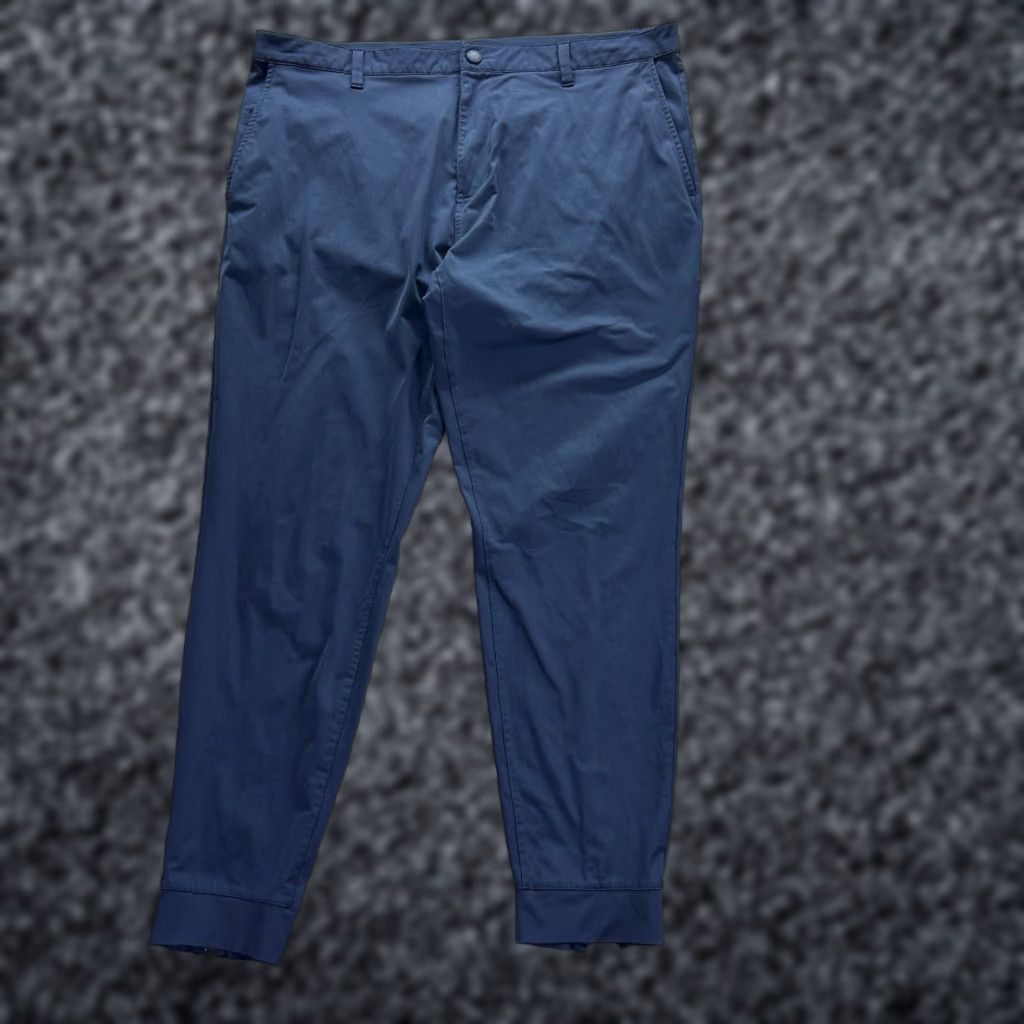 Rhone Rhone Pants Men's Medium Navy Pockets Commuter Tapered Leg Ankle Zip Chino Size US 31 - 1 Thumbnail