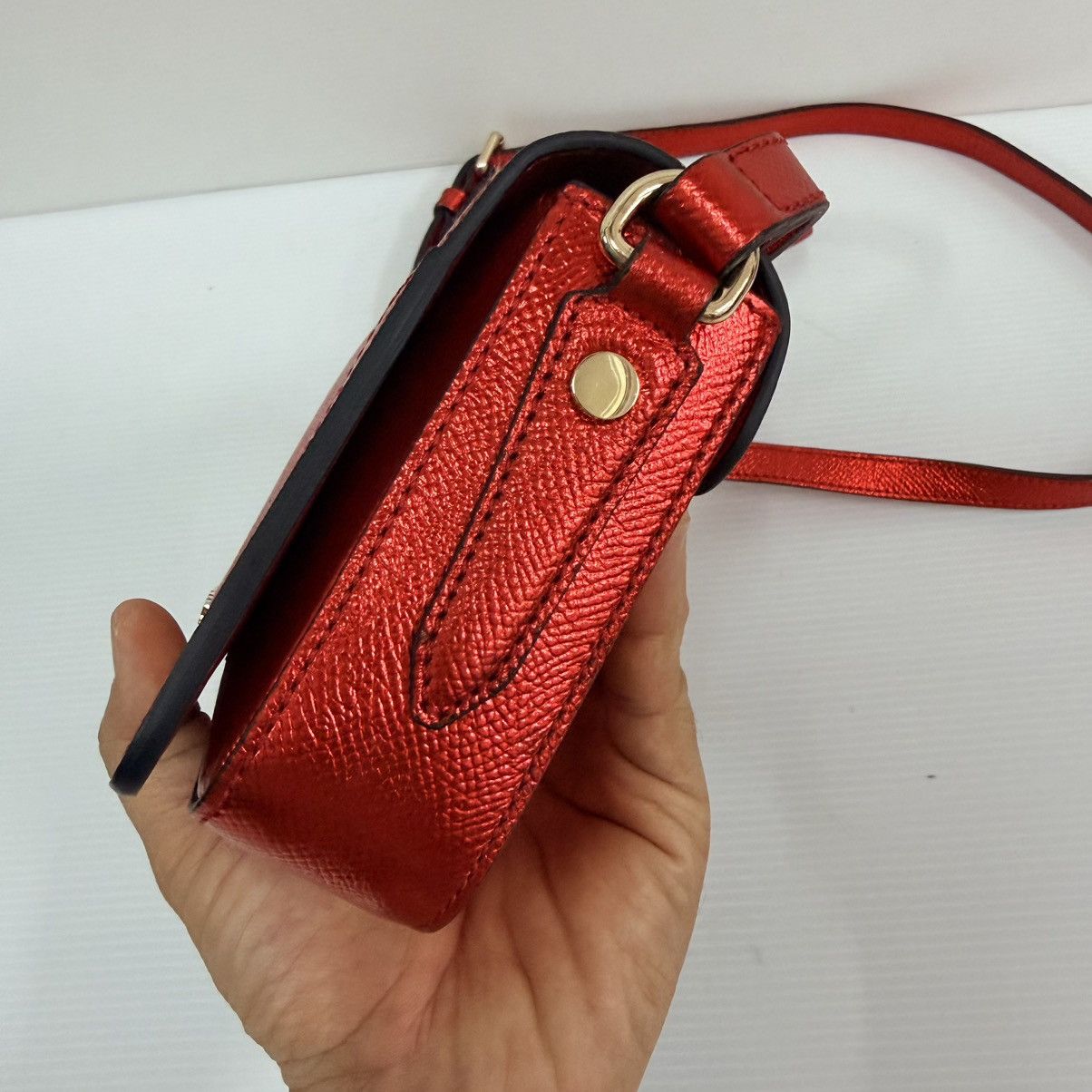 Burberry Burberry Leather Red Slingbag Size ONE SIZE - 7 Thumbnail