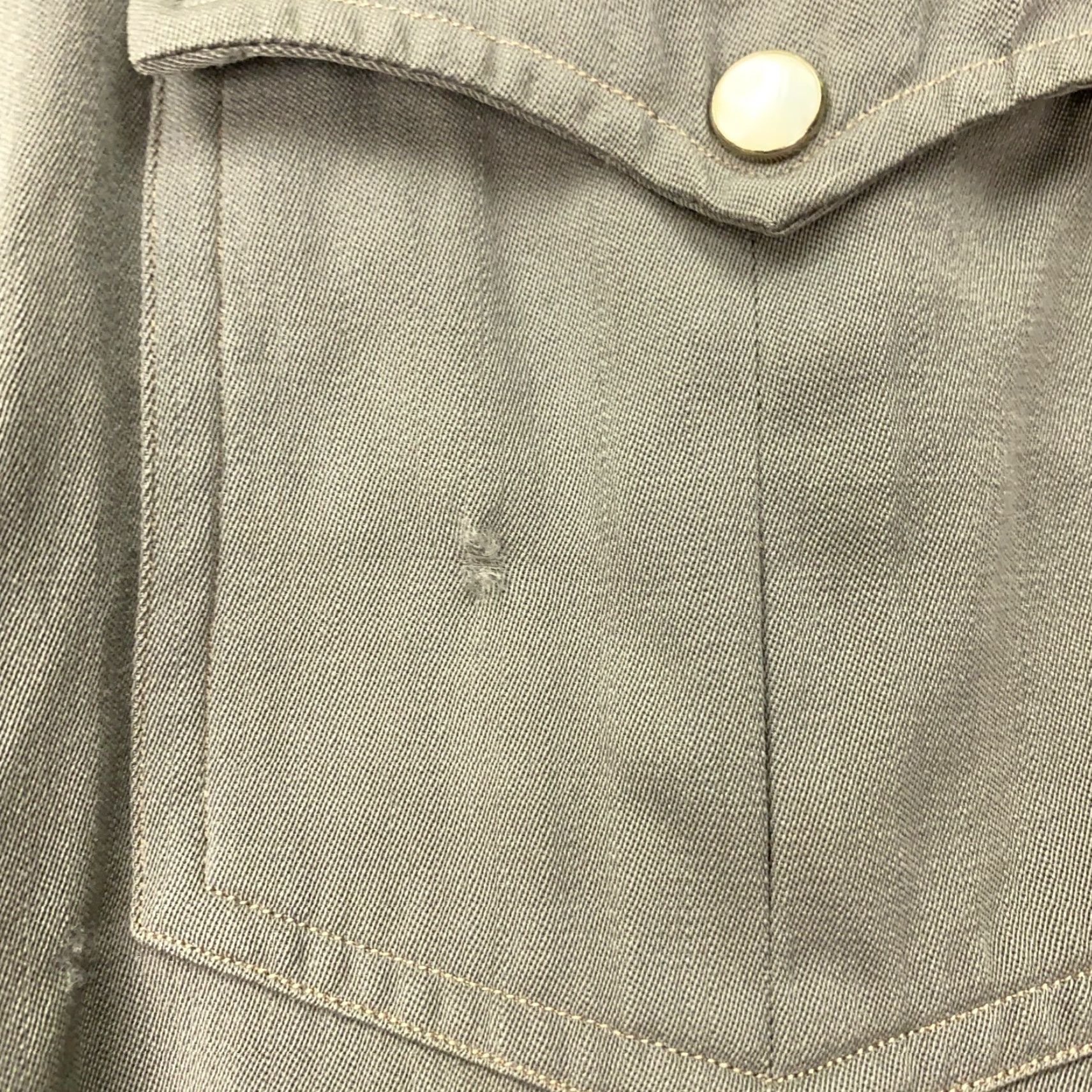 Vintage VINTAGE Diamond Men's Wool Shirt XL Gray 60s Western Snap Button Up Casual Workwear Size US XL / EU 56 / 4 - 3 Thumbnail