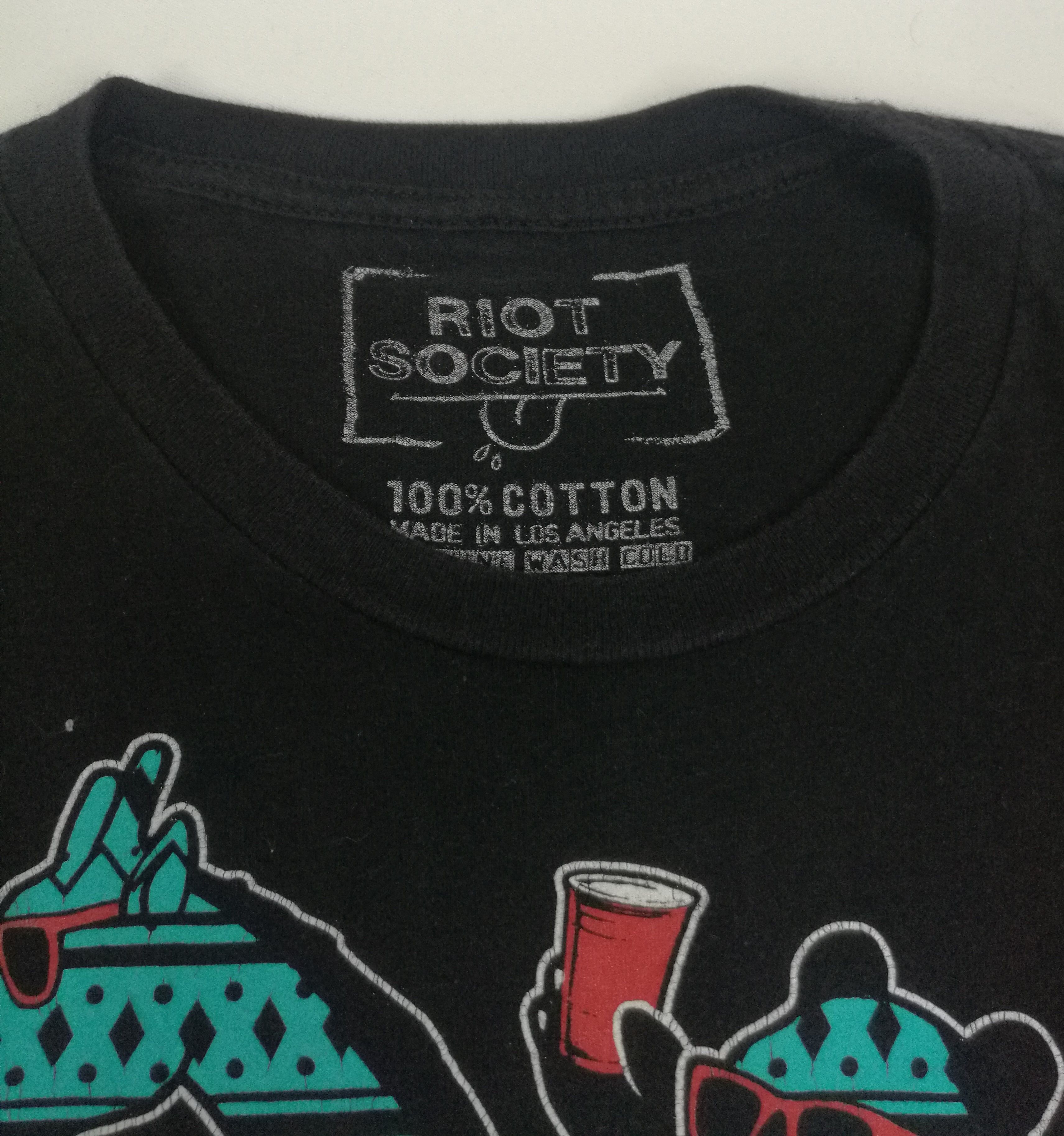 Riot Society Vintage Riot Society Party Bear T Shirt Size US L / EU 52-54 / 3 - 2 Thumbnail
