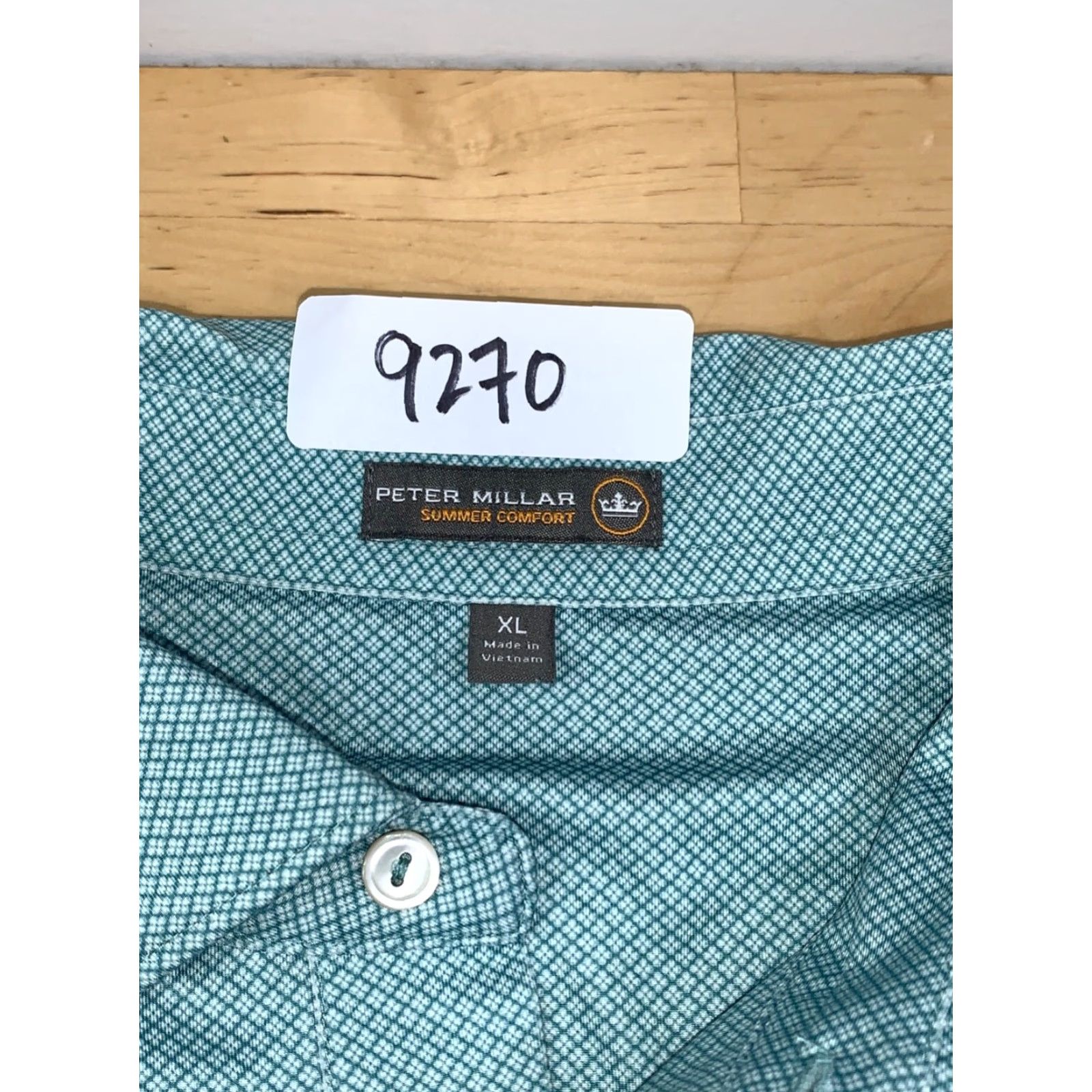 Peter Millar Peter Millar Summer Comfort Polo Mens XL Green Golf Stretch Performance #9270 Size US XL / EU 56 / 4 - 2 Thumbnail