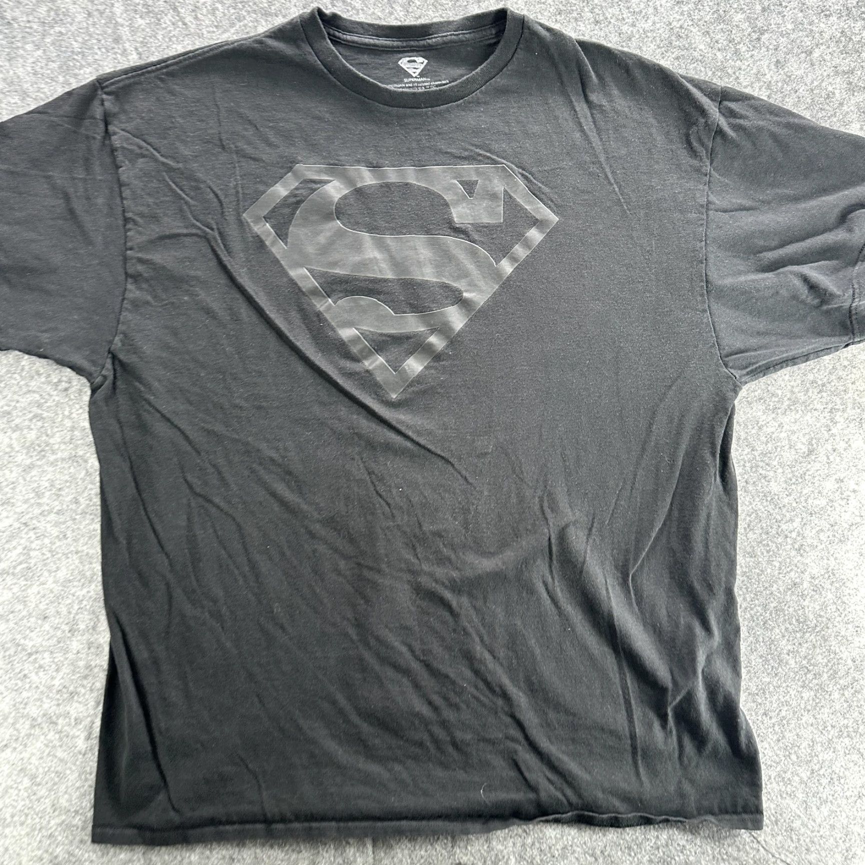 Logo 7 Superman T-Shirt Men 2XL Black DC Comics Graphic Tee Superhero Logo Short Sleeve Size US XXL / EU 58 / 5 - 2 Thumbnail