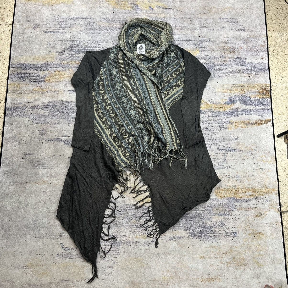 Le Grande Bleu (L.G.B.) BBP fringe knit outer cardigan vkei grunge style Size US L / EU 52-54 / 3 - 3 Thumbnail