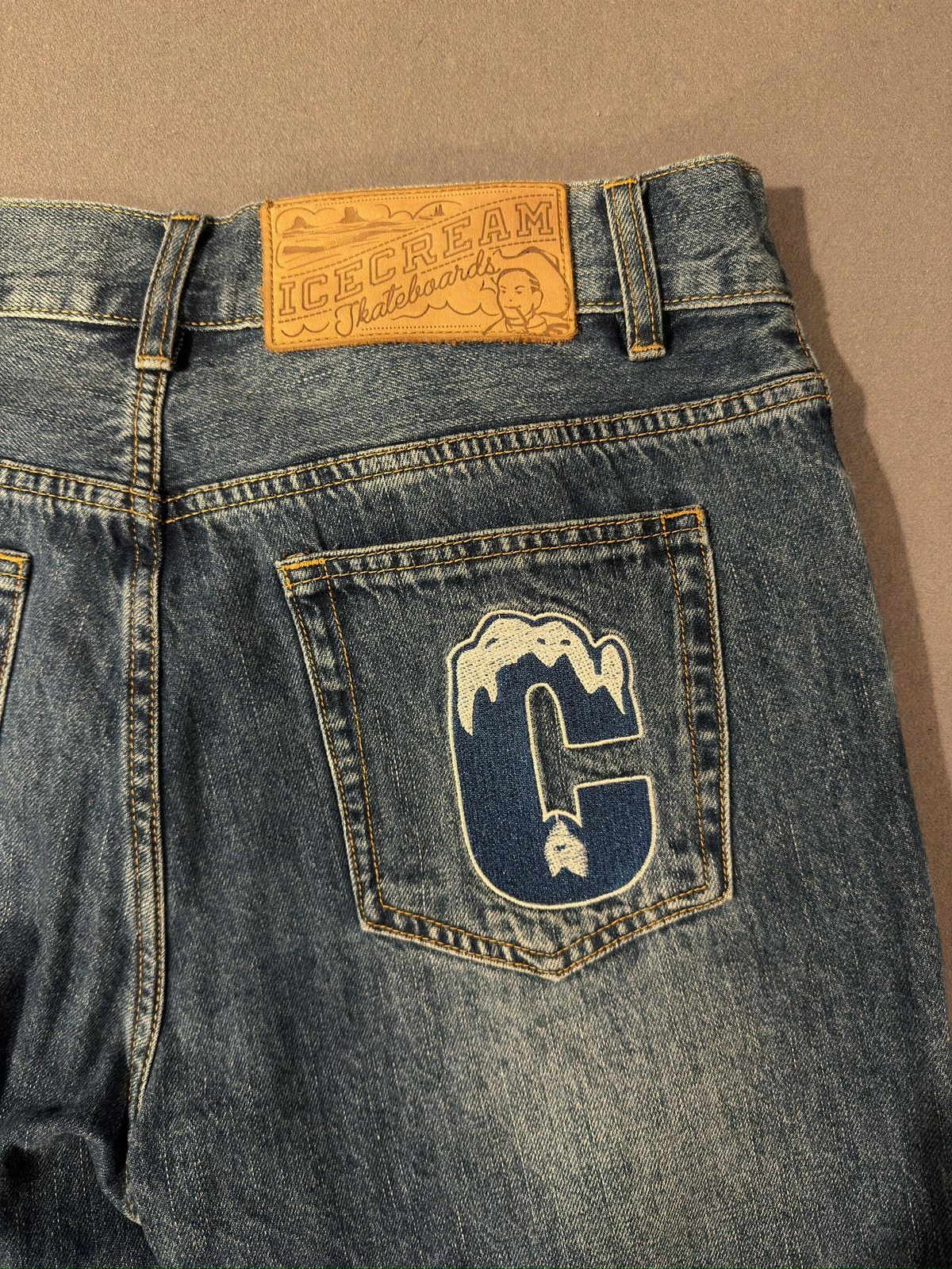 Icecream ICECREAM Blue Running Dog Denim Size US 30 / EU 46 - 4 Thumbnail
