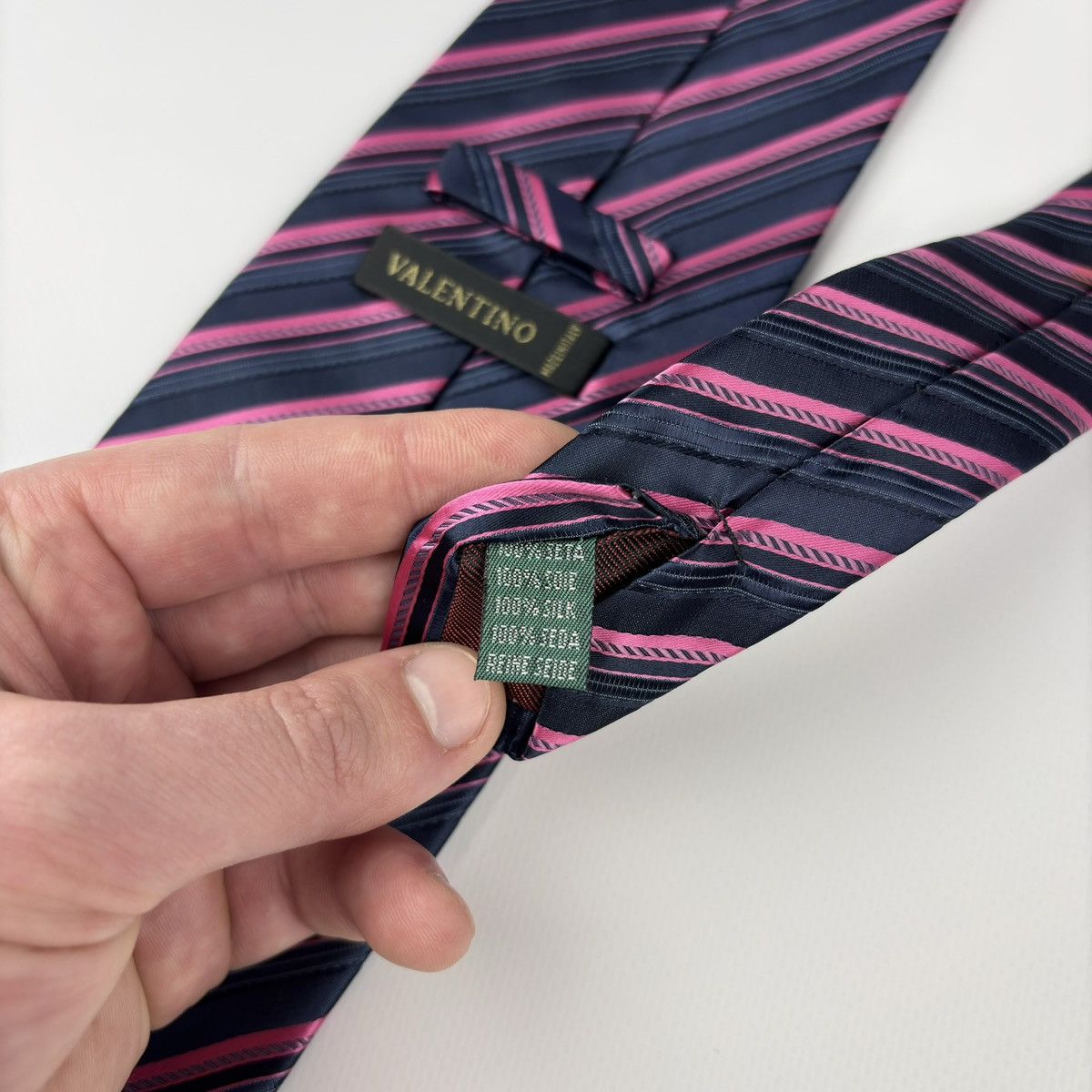 Valentino Valentino Silk striped Tie Size ONE SIZE - 6 Thumbnail