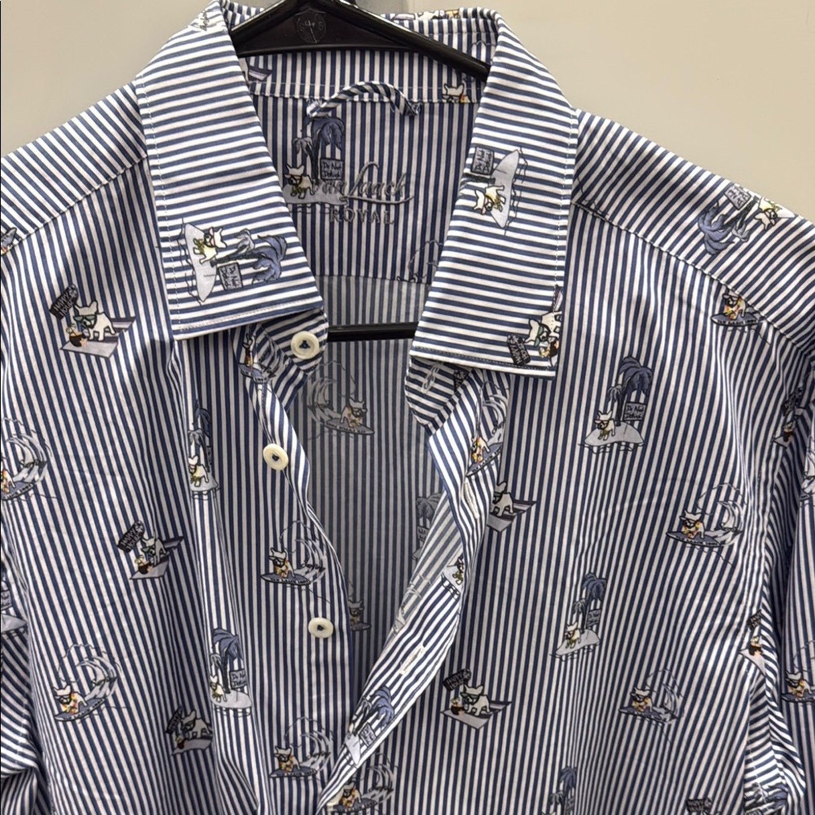 Other NWT Van Laack Striped Button-Up Shirt with dog Print Size M Size US M / EU 48-50 / 2 - 1 Thumbnail