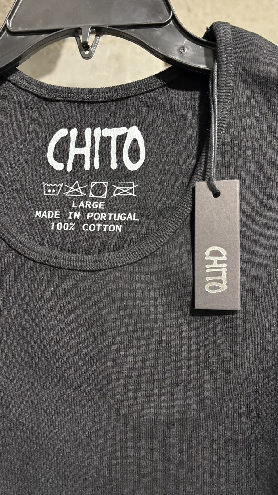 Chito Chito International Black Tank Top Size US L / EU 52-54 / 3 - 6 Thumbnail