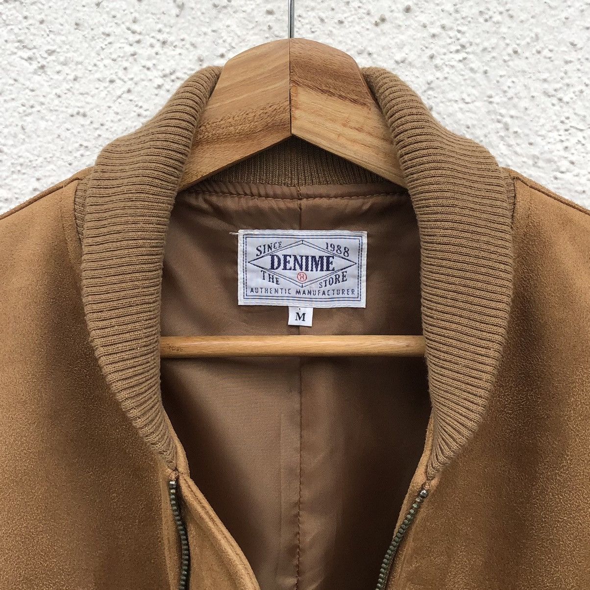 Denime DENIME Men’s Suede Ma-1 Bomber Jacket Size US M / EU 48-50 / 2 - 17 Thumbnail
