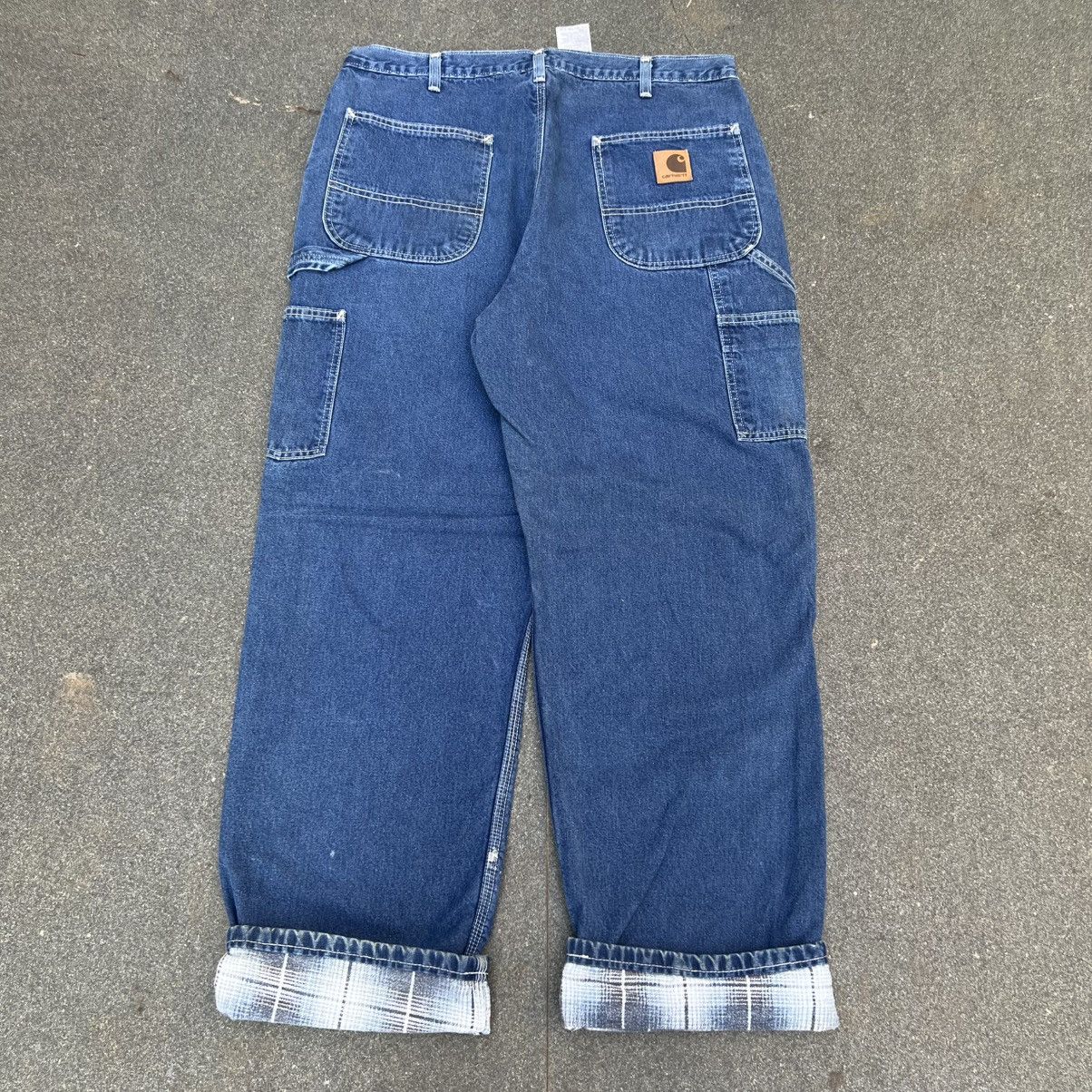 Carhartt × Vintage Vintage Carhartt Flannel Lining Pants B14 DST Size US 36 / EU 52 - 1 Thumbnail