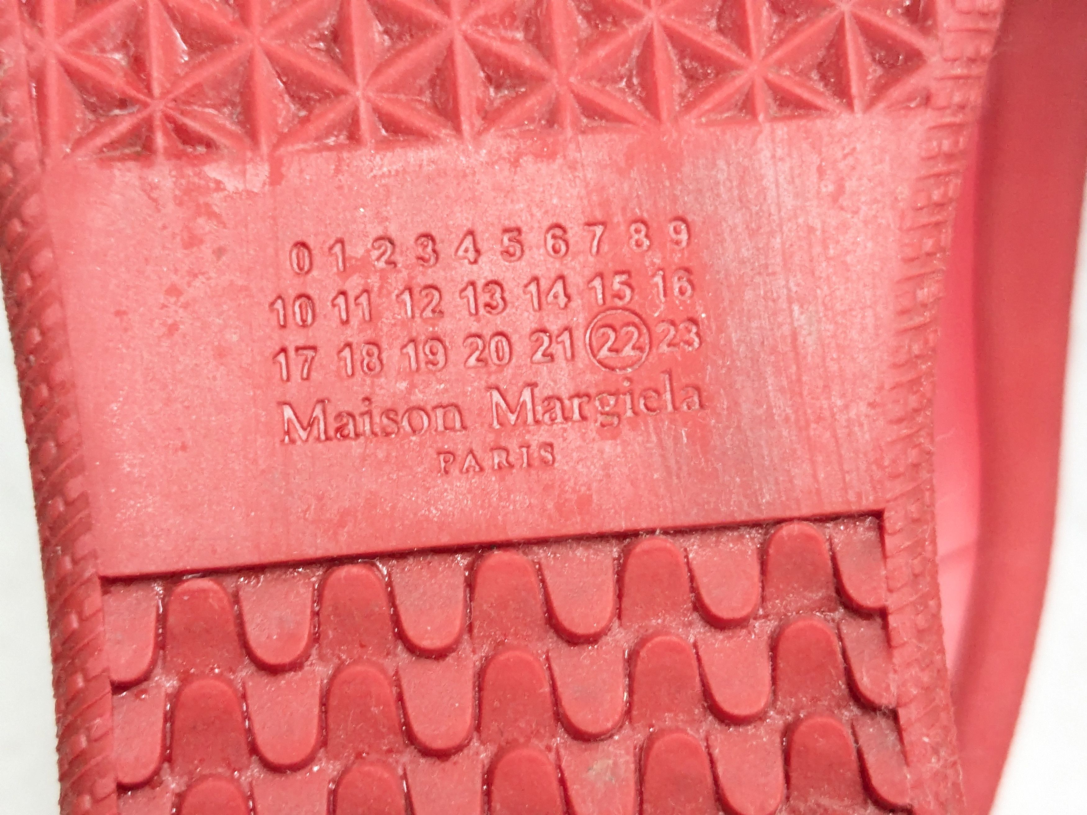 Maison Margiela Maison Margiela Future Red 13 46 High Tops Leather Sneakers Size US 13 / EU 46 - 17 Thumbnail