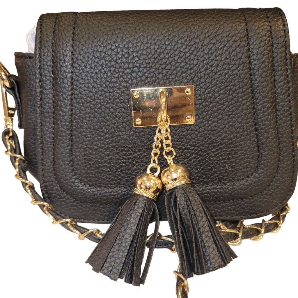 Giani Bernini Giani Bernini Mini Faux-Leather Crossbody Black Bag Women's Size ONE SIZE - 2 Thumbnail