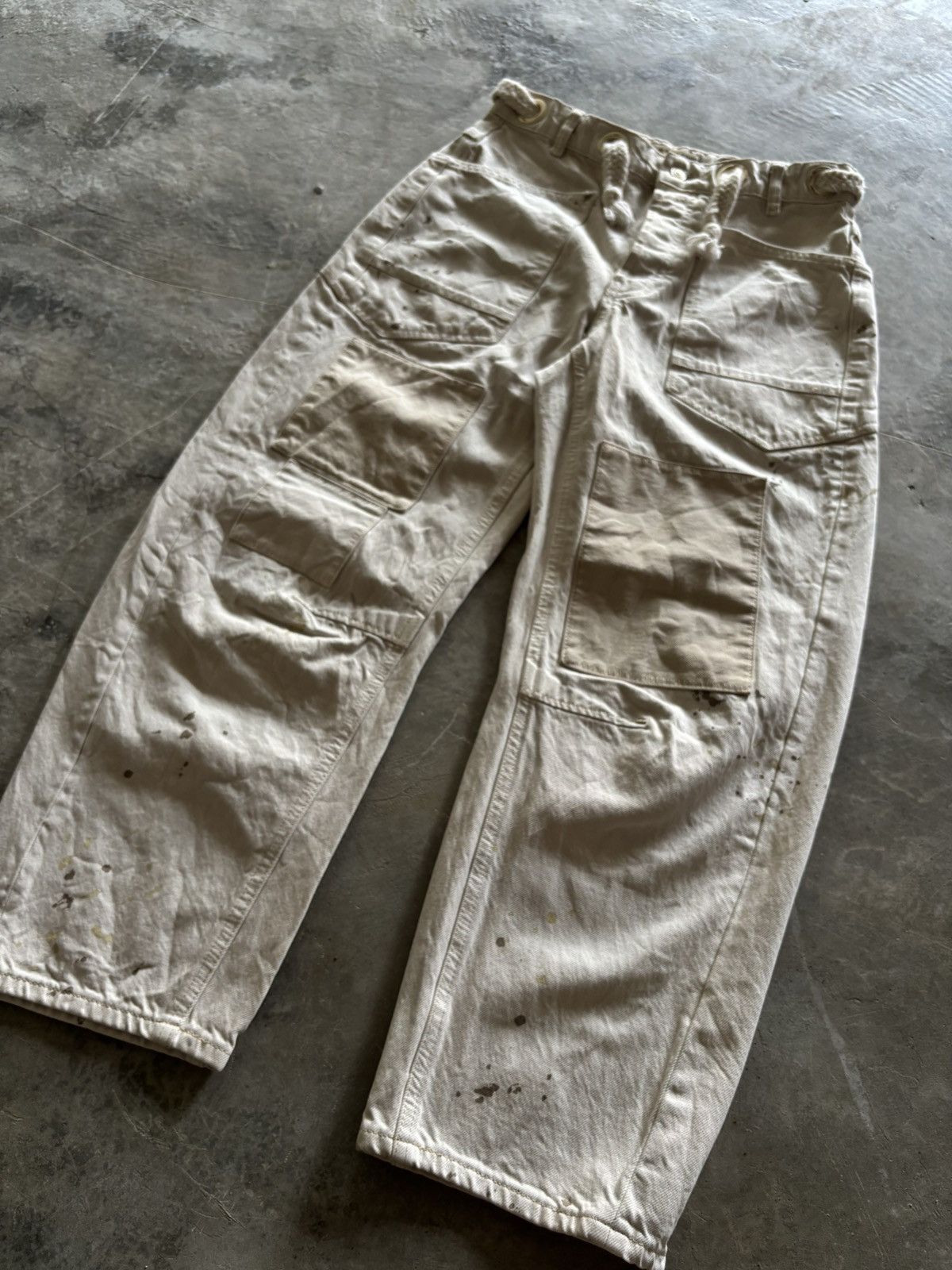 Vintage WE THE FREE wide baloon pant kapital inspired dirty splatter Size US 30 / EU 46 - 14 Thumbnail