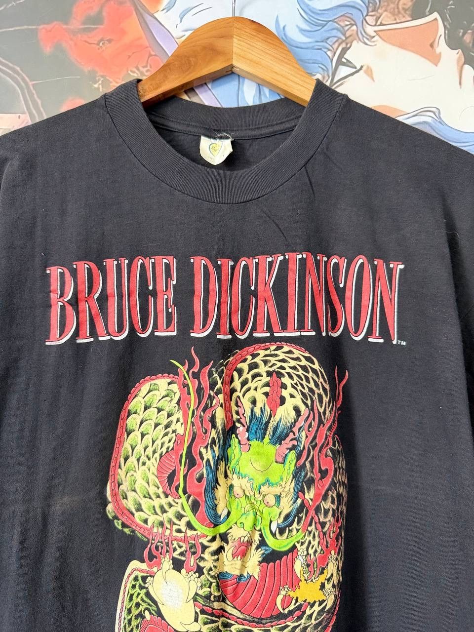 Band Tees Bruce Dickinson Tour 1990 vintage t shirt Medium Tattooed Size US L / EU 52-54 / 3 - 2 Thumbnail