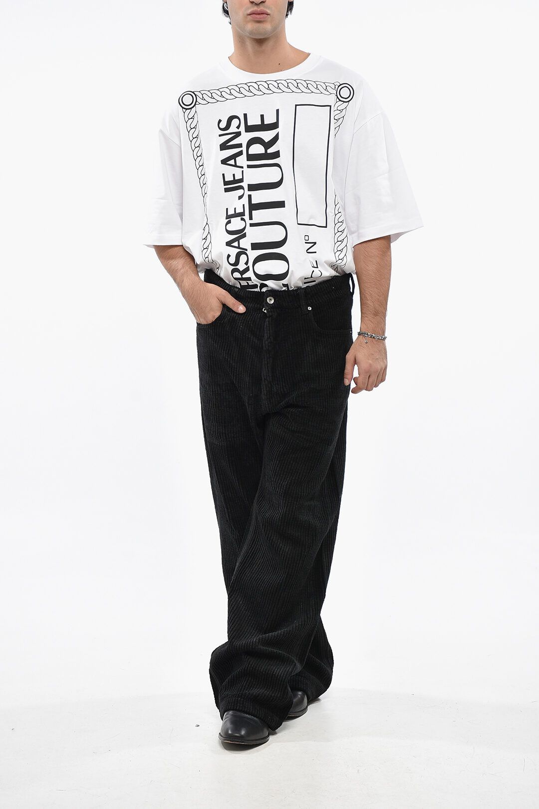 Rick Owens og1mm1025 Corduroy 5-Pockets Pant in Black Size US 32 / EU 48 - 4 Thumbnail