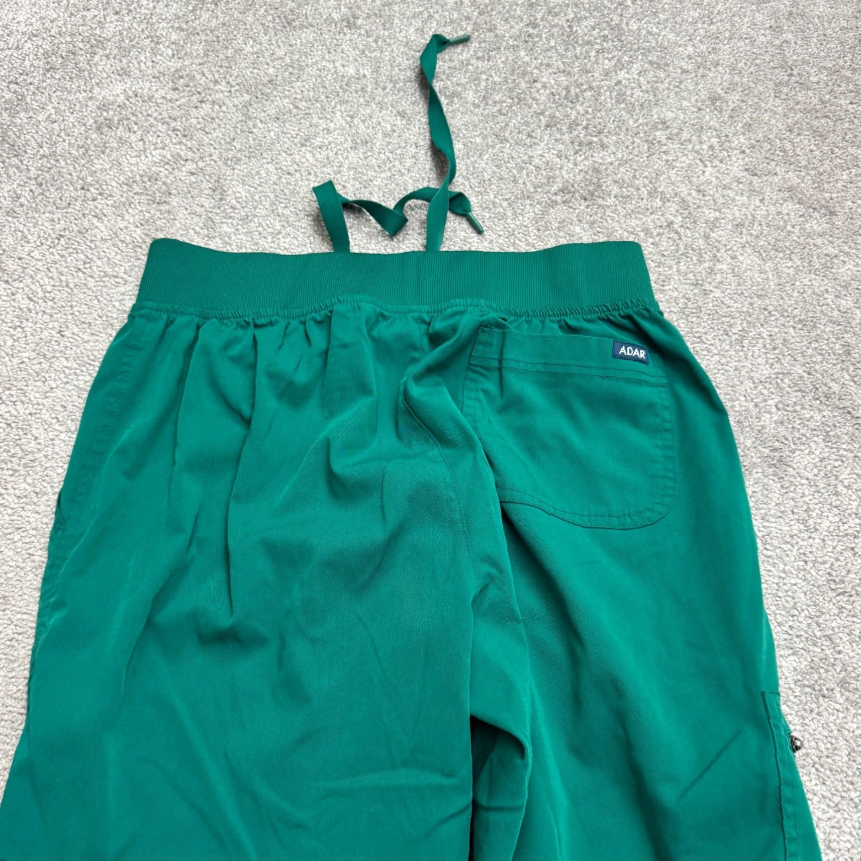 Vintage Adar Pro Jogger Scrub Pants Womens Medium Green Tapered Leg Stretch Medical Work Size 32" / US 10 / IT 46 - 4 Thumbnail
